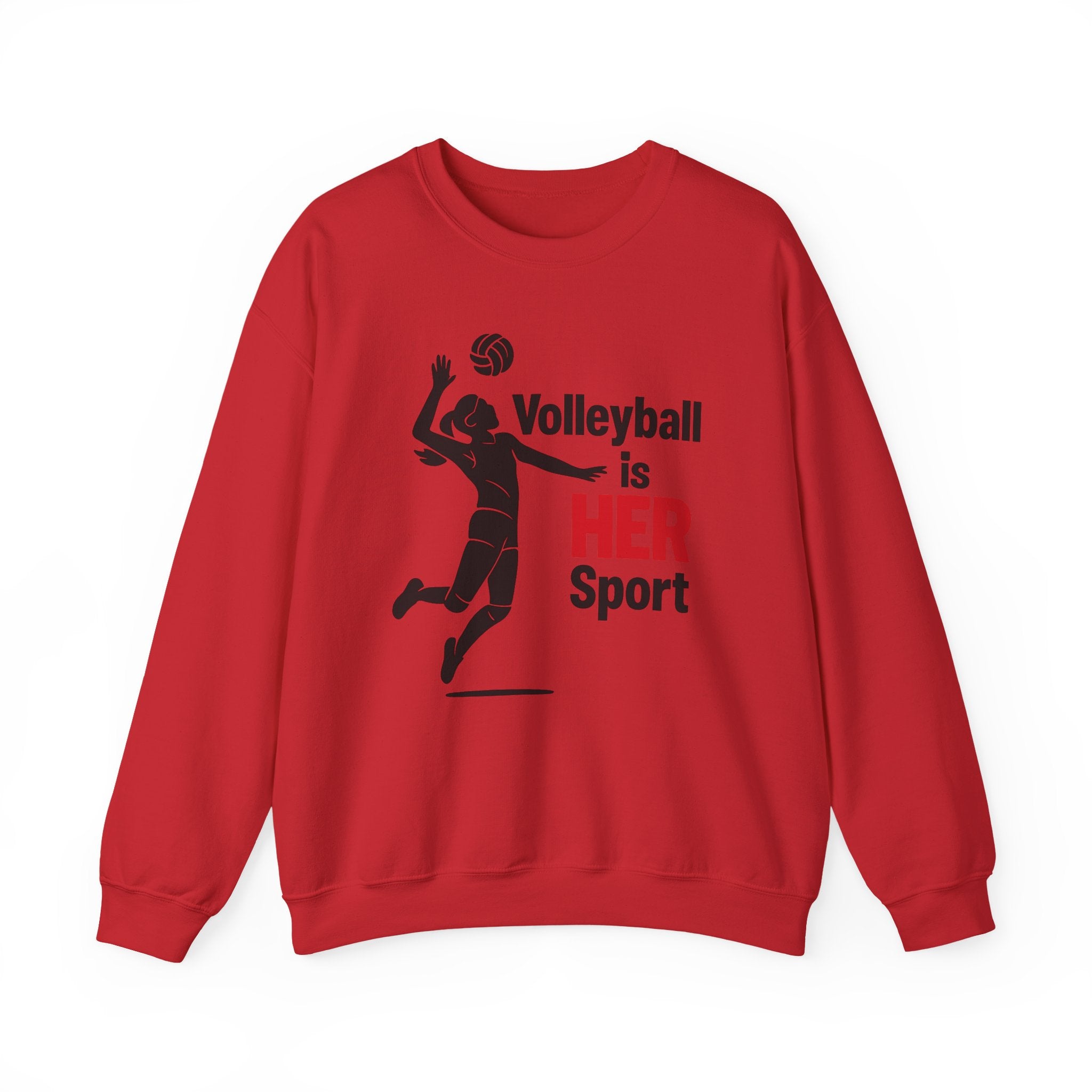 Volleyball Is Her Sport Sweatshirt, Unisex Crewneck