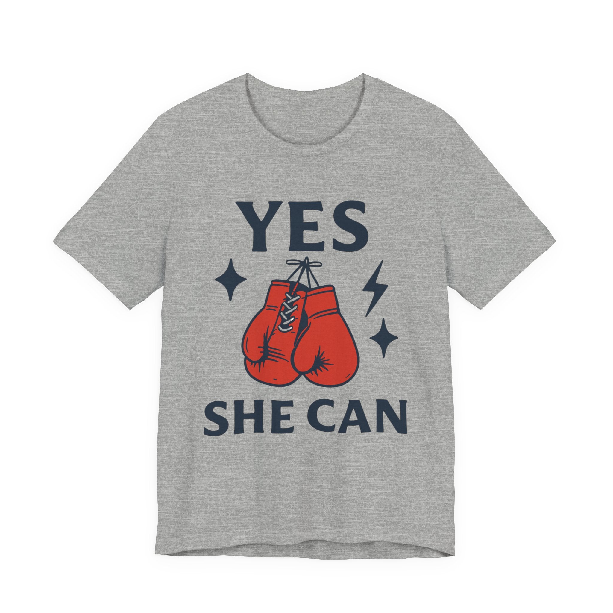 Yes, She Can Boxing Unisex Tee