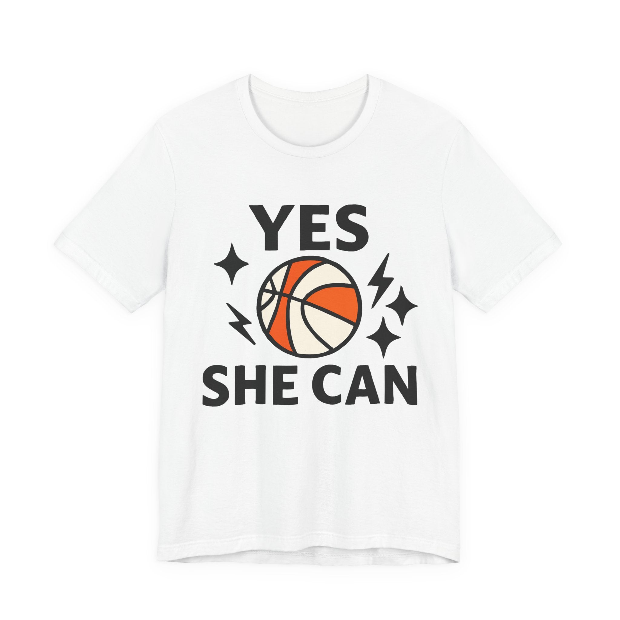 Yes, She Can Basketball Unisex Tee