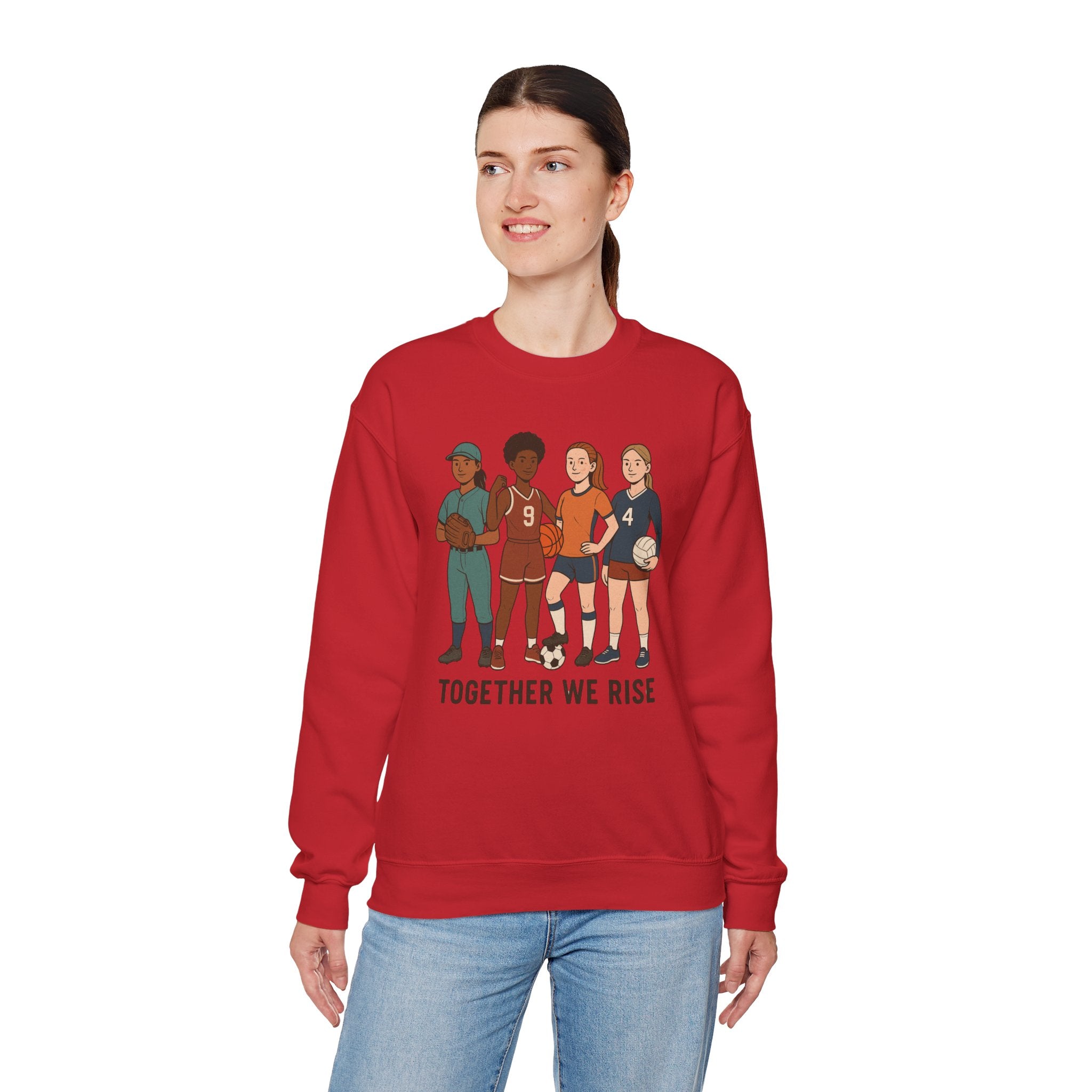 Empowering Crewneck Sweatshirt: Together We Rise