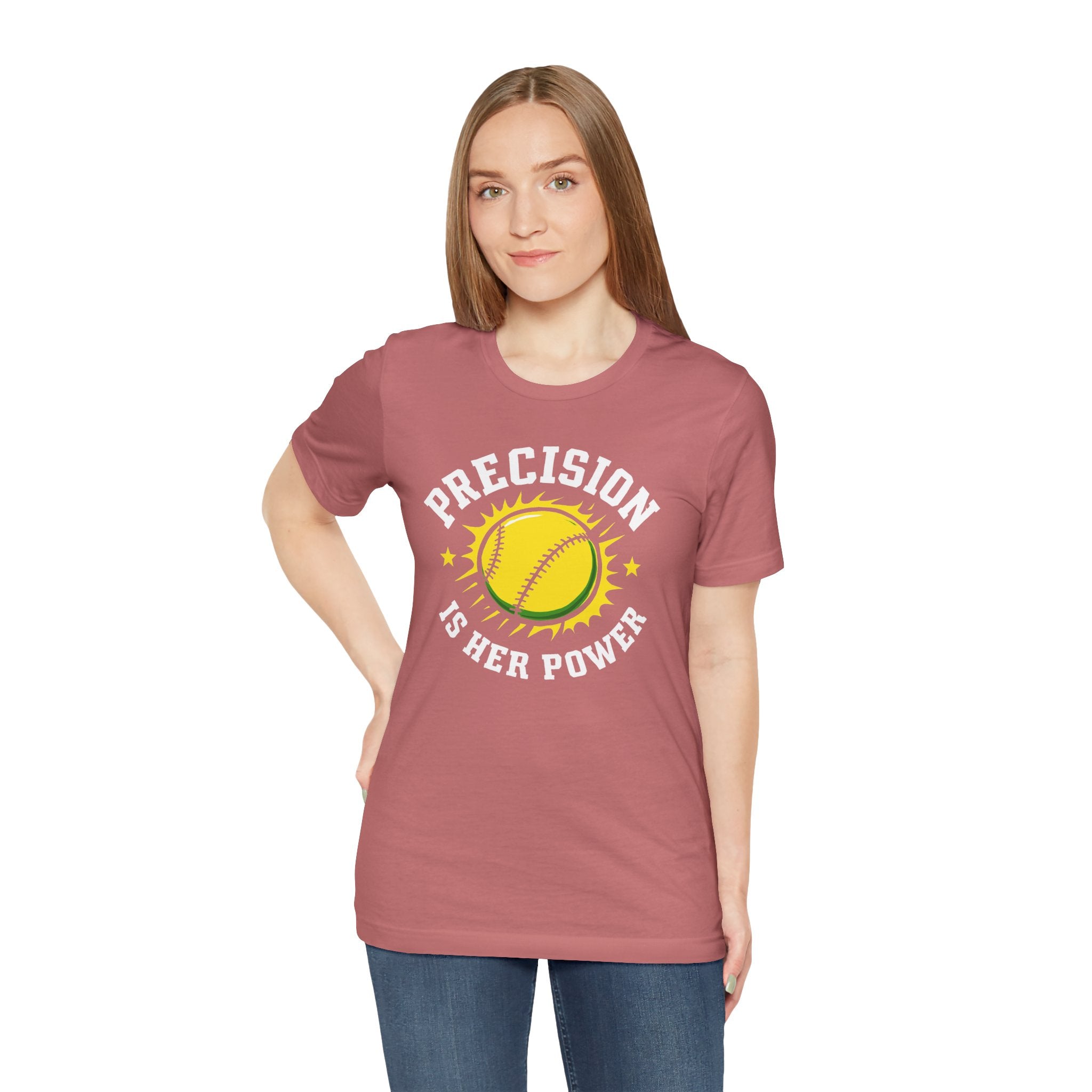 Softball Empowerment Tee - Precision is Her Power