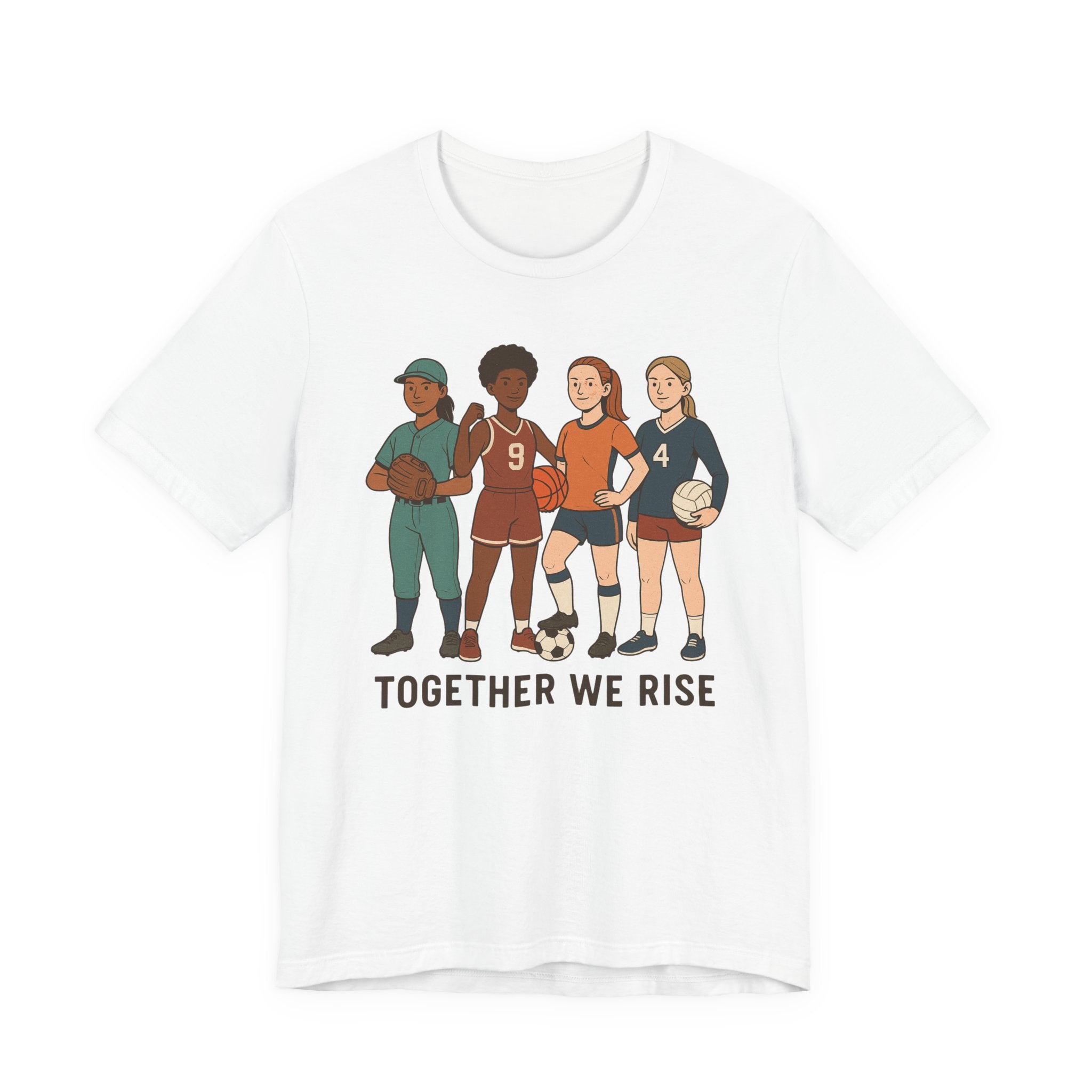 Empowering Together We Rise Tee | Unisex Jersey Short Sleeve T-Shirt