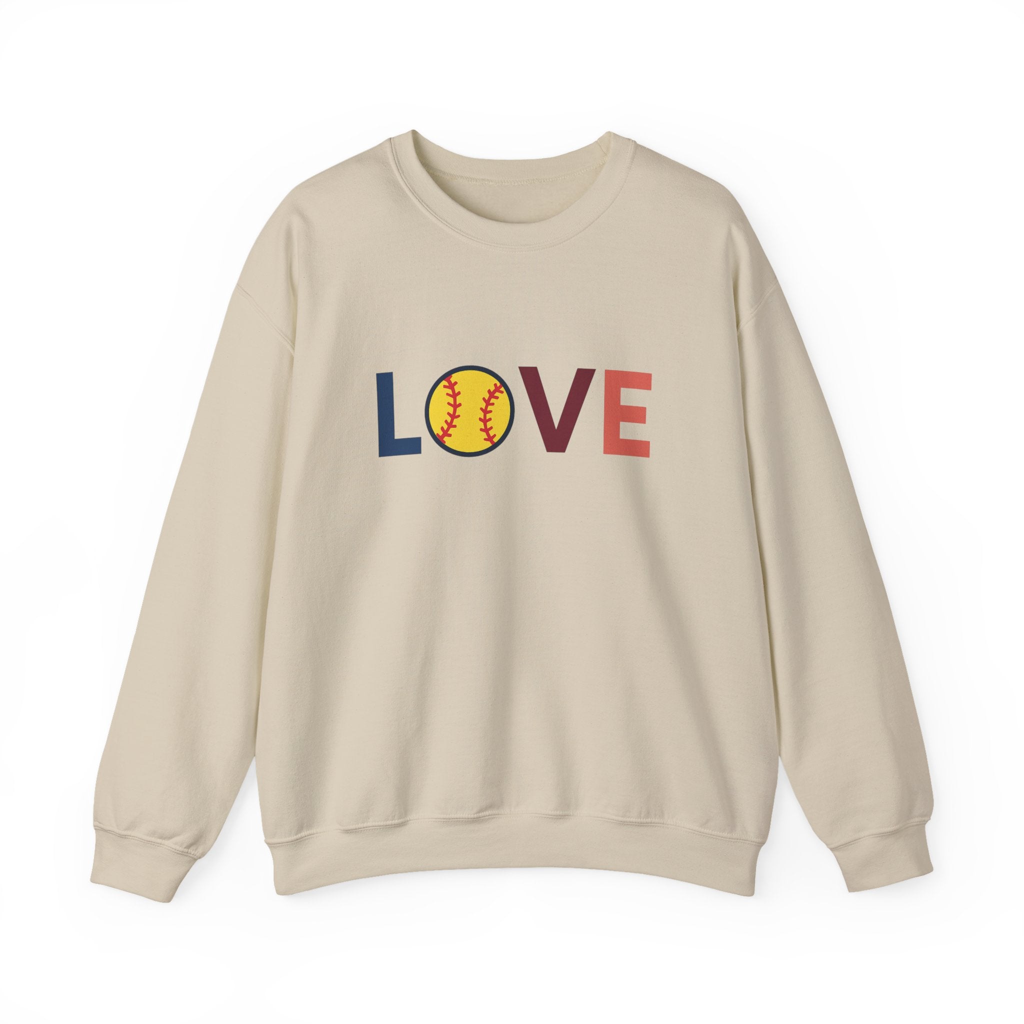 Love Baseball Crewneck Sweatshirt