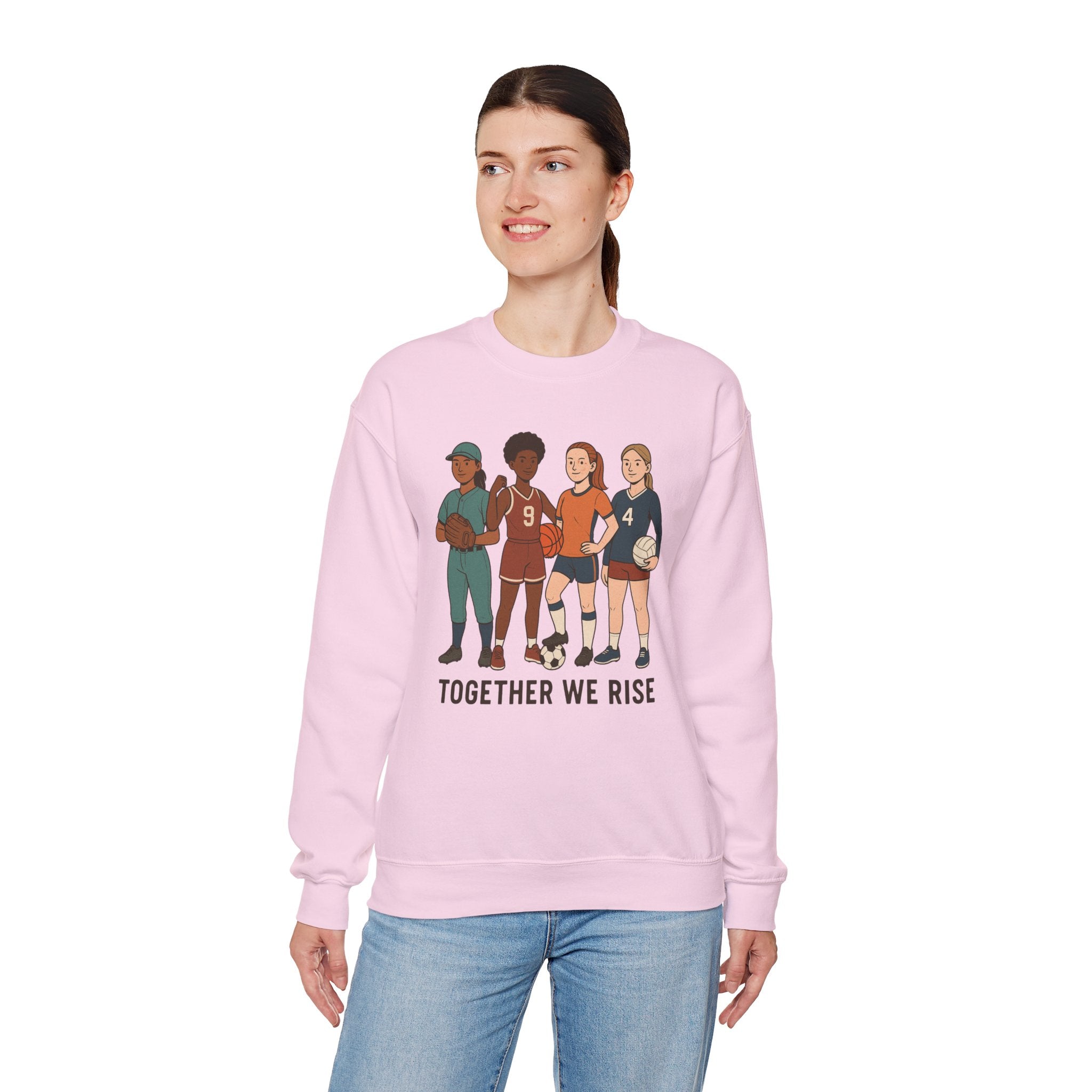 Empowering Crewneck Sweatshirt: Together We Rise