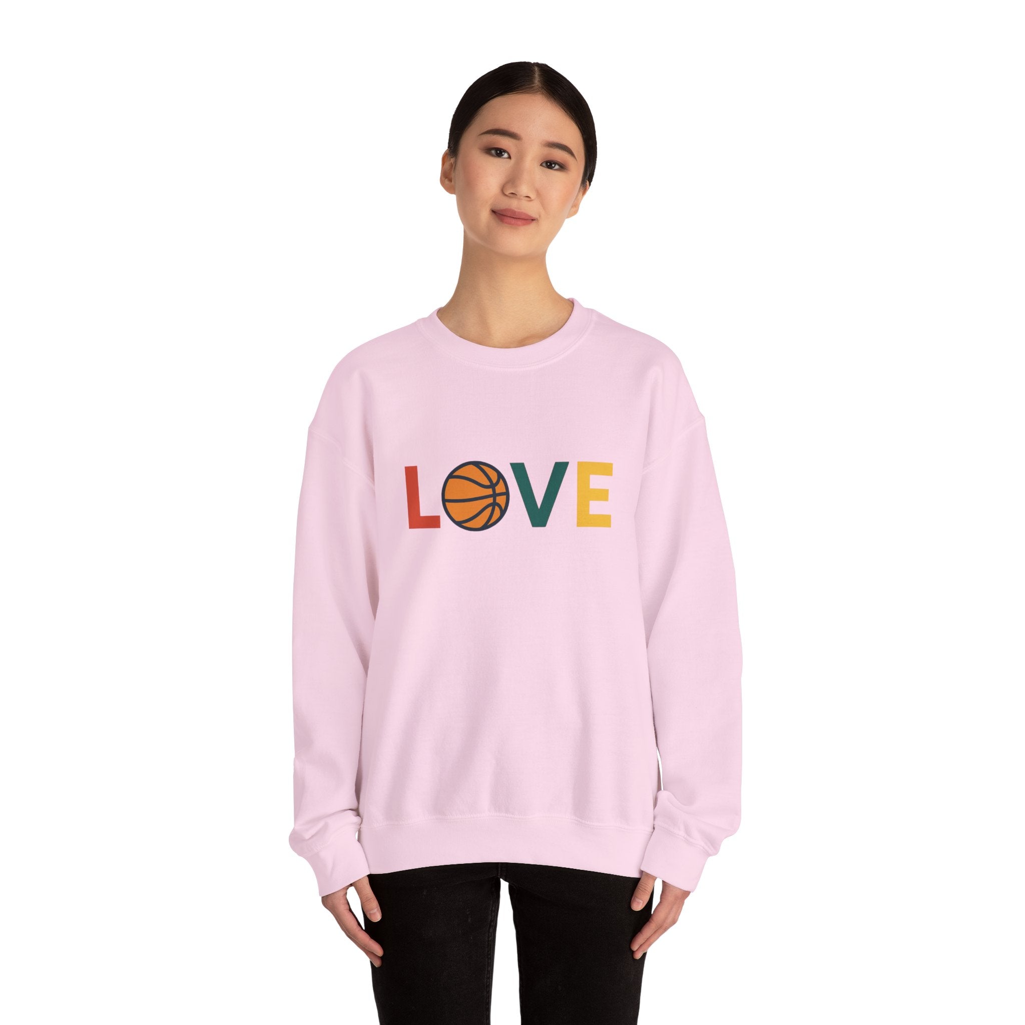 Love Basketball Sweatshirt, Unisex Crewneck