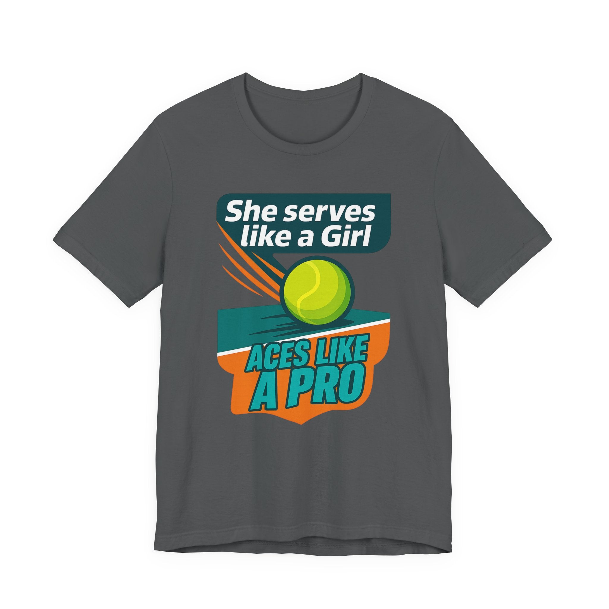Empowering Tennis Tee - She Serves Like A Girl