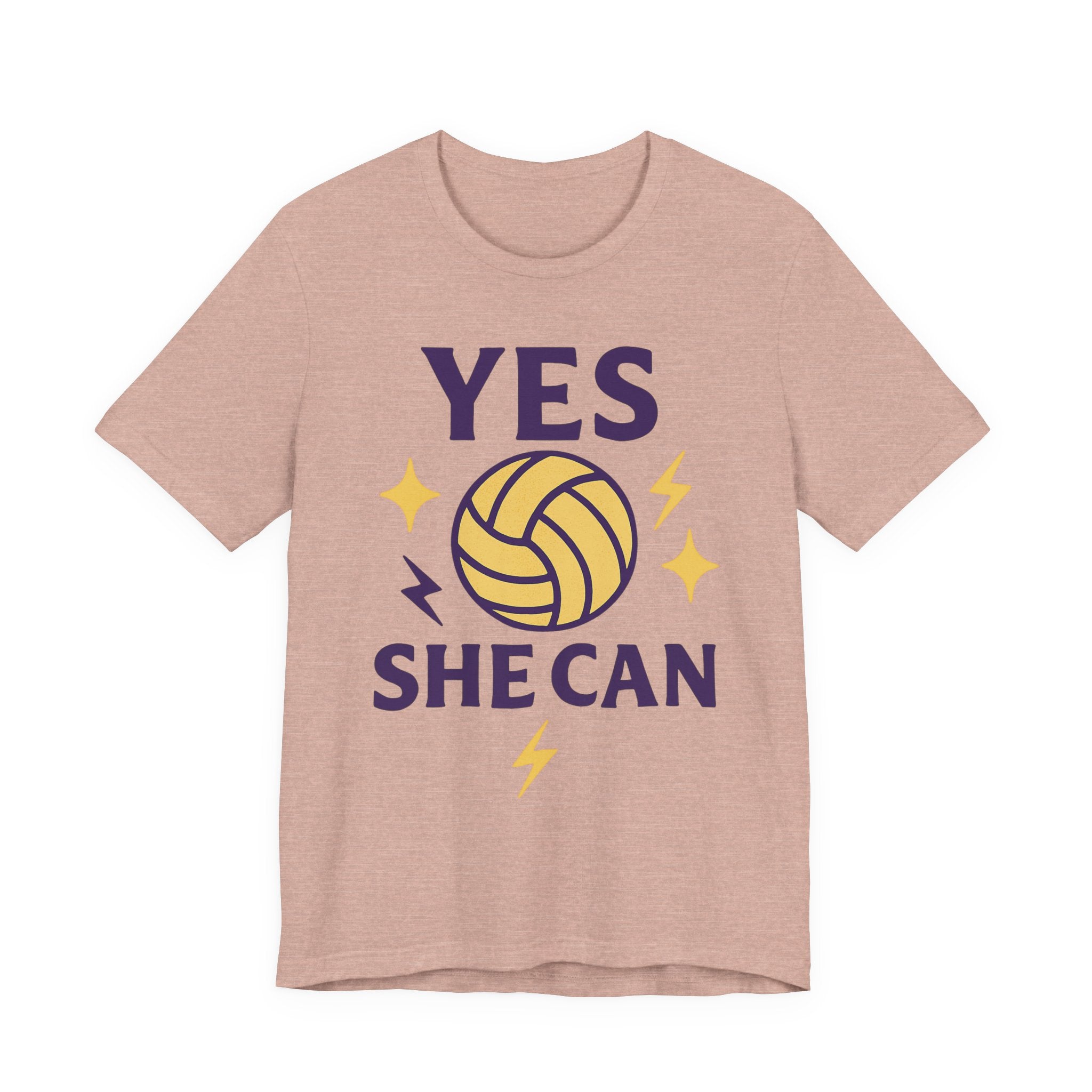 Yes, She Can Volleyball Unisex Tee