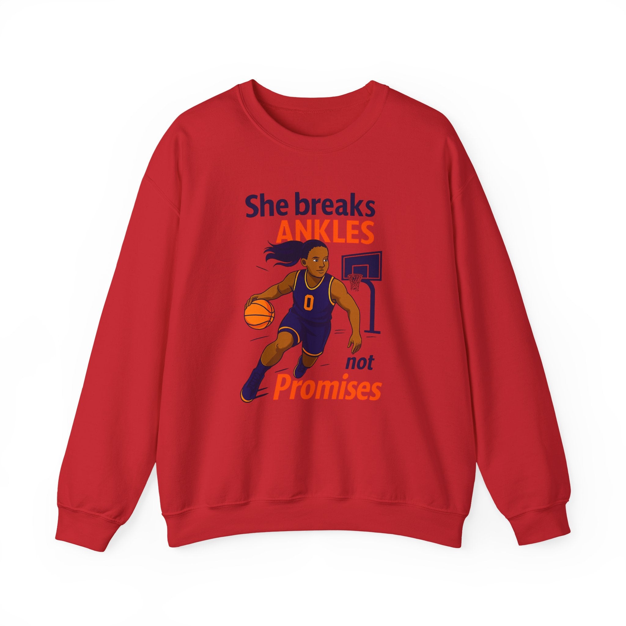 Basketball Sweatshirt, She Breaks Ankles Crewneck