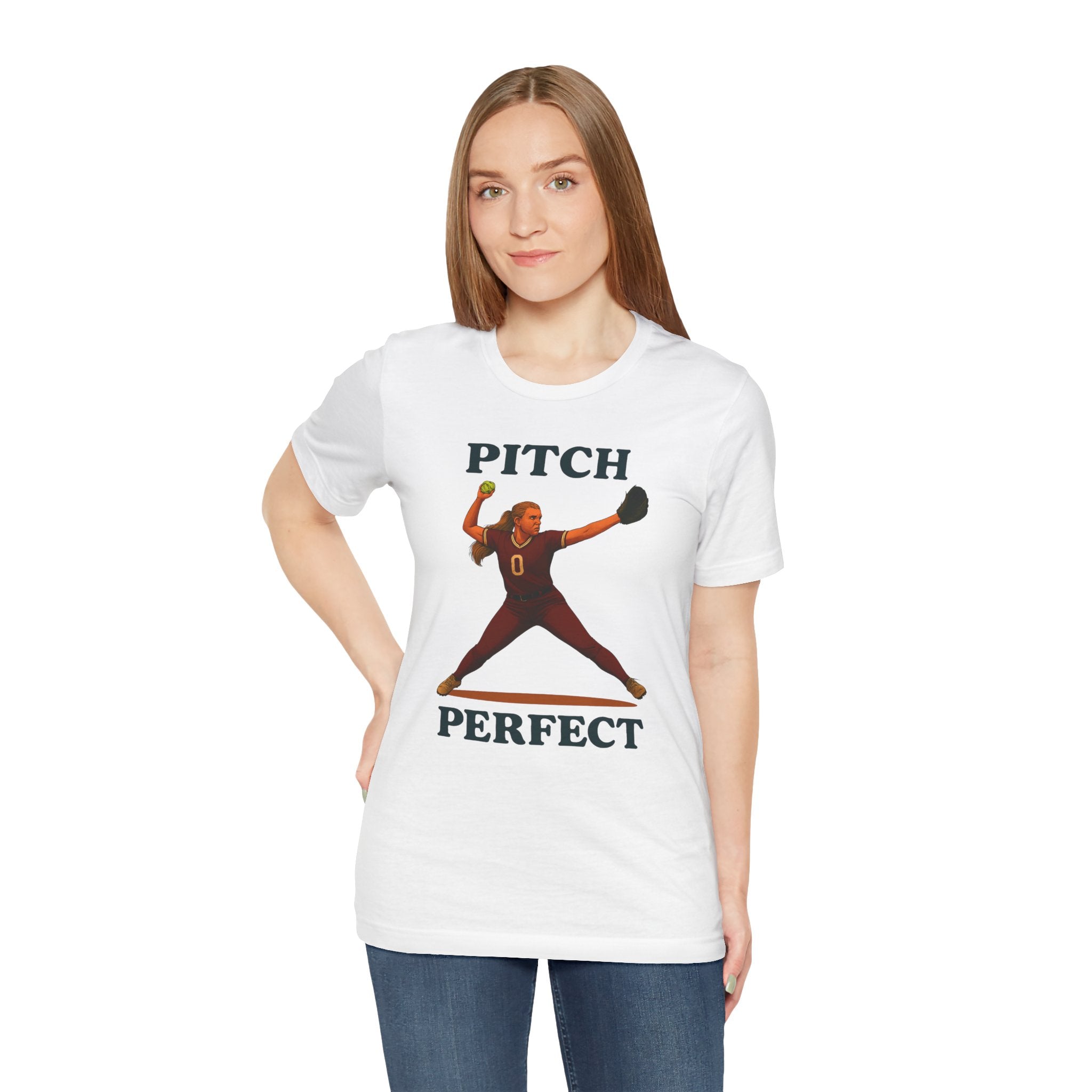 Pitch Perfect Softball Tee, Unisex Jersey T-Shirt