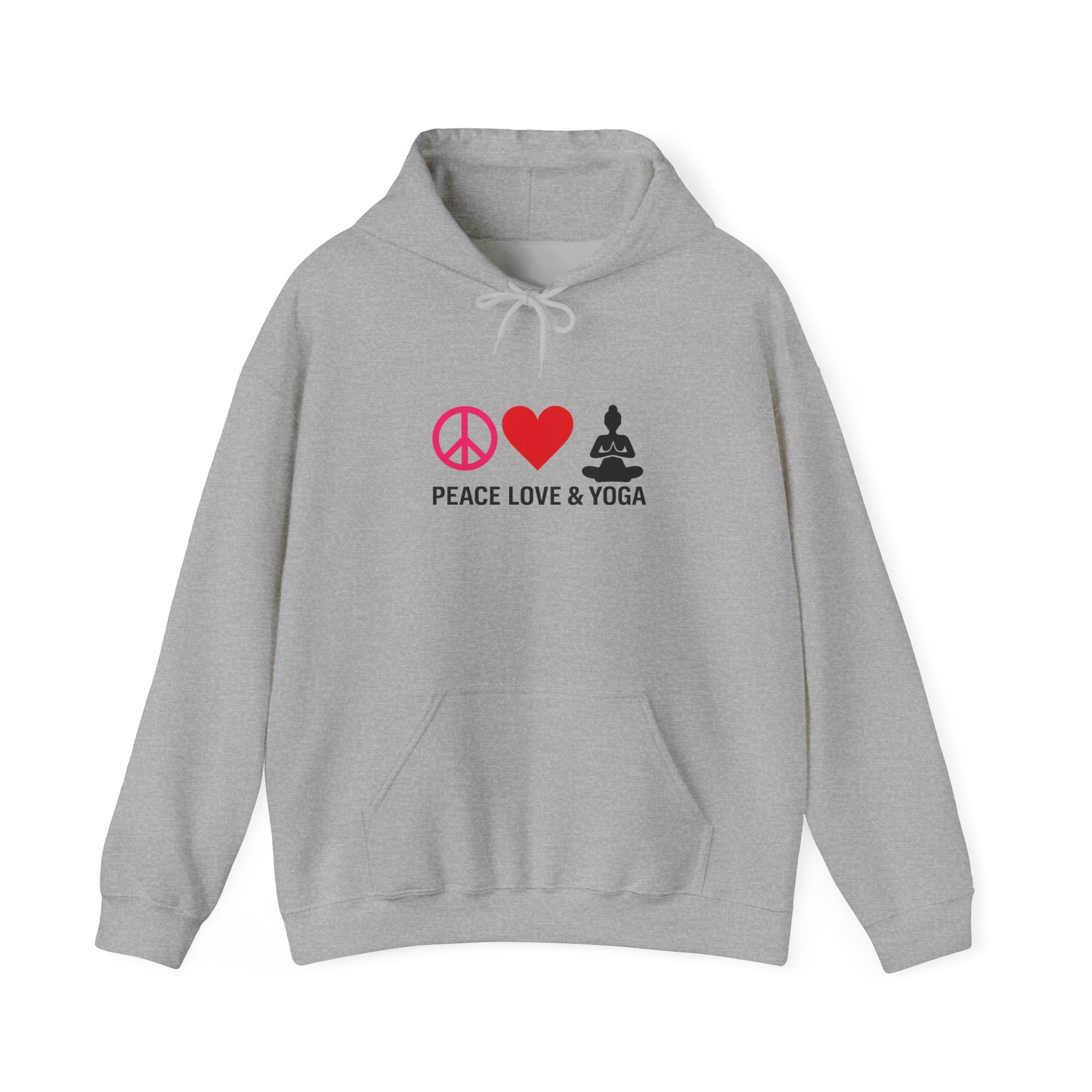 Peace Love & Yoga Hooded Sweatshirt