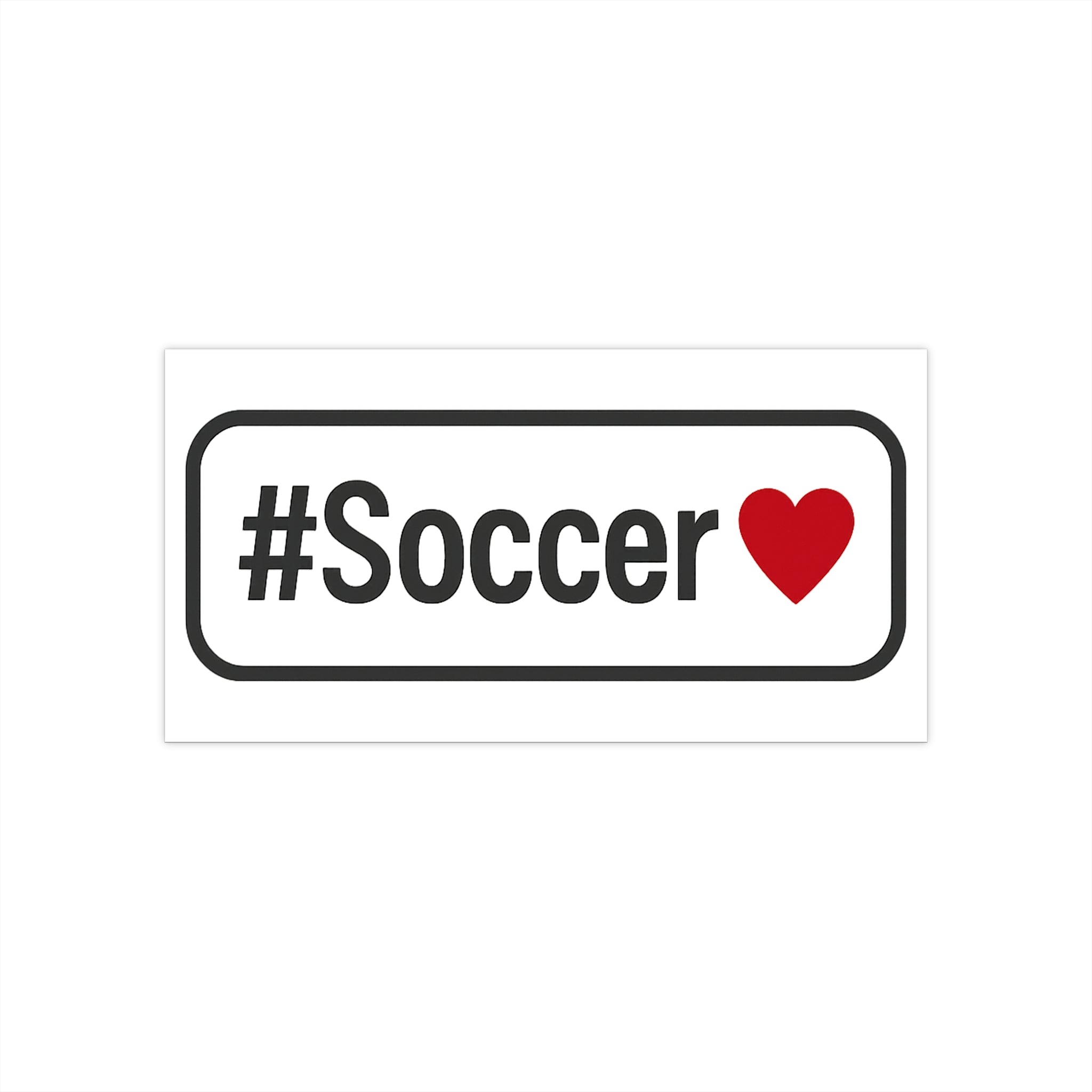 Soccer Love Bumper Sticker