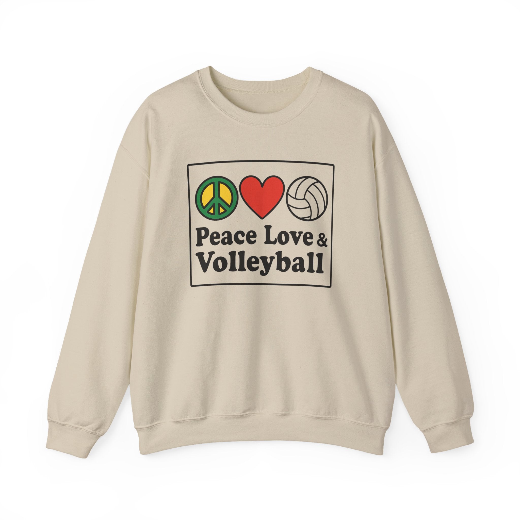 Peace Love Volleyball Crewneck Sweatshirt