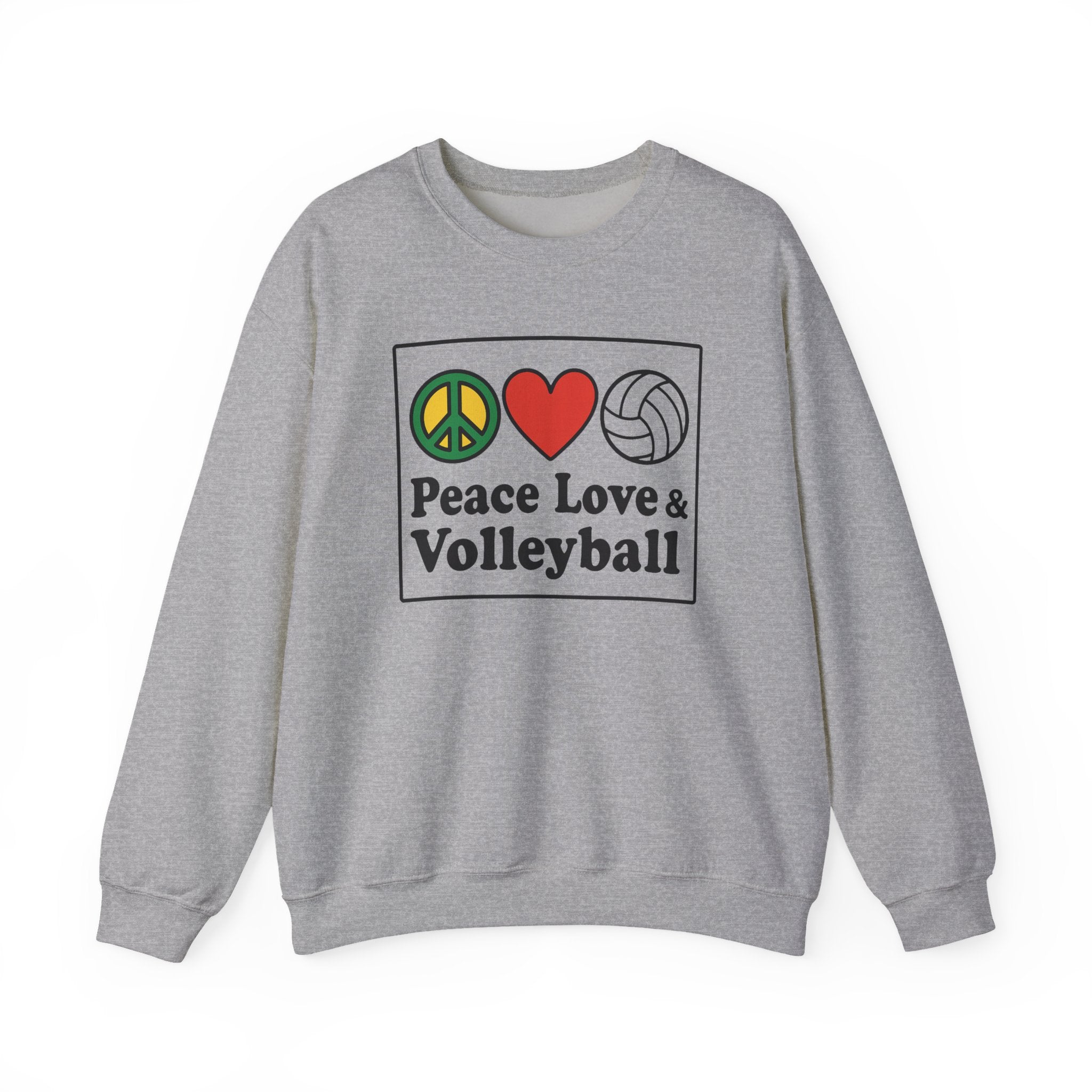 Peace Love Volleyball Crewneck Sweatshirt
