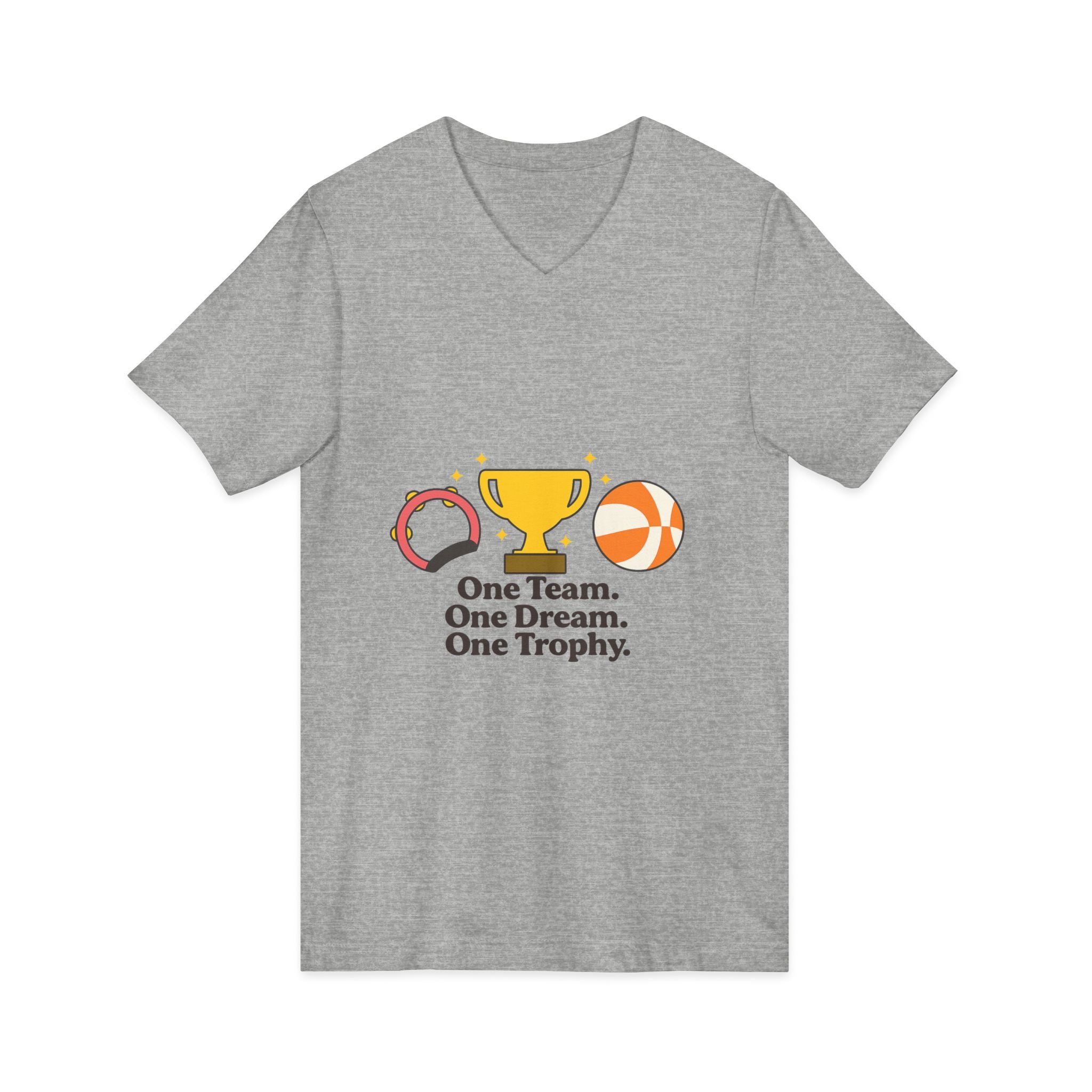 Unisex Jersey Short Sleeve V-Neck Tee