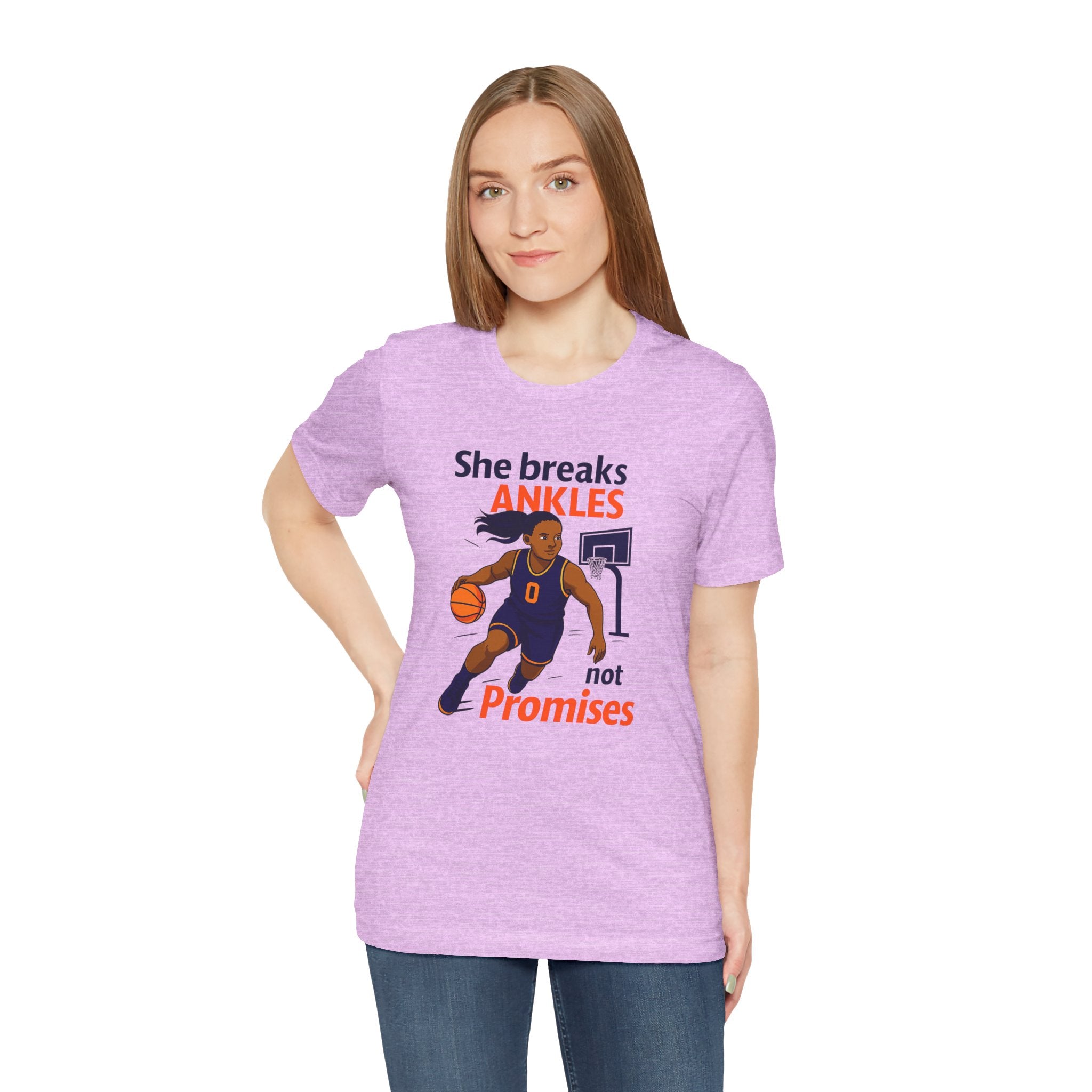 Women's Sports Support Tee - She Breaks Ankle Women's Sports