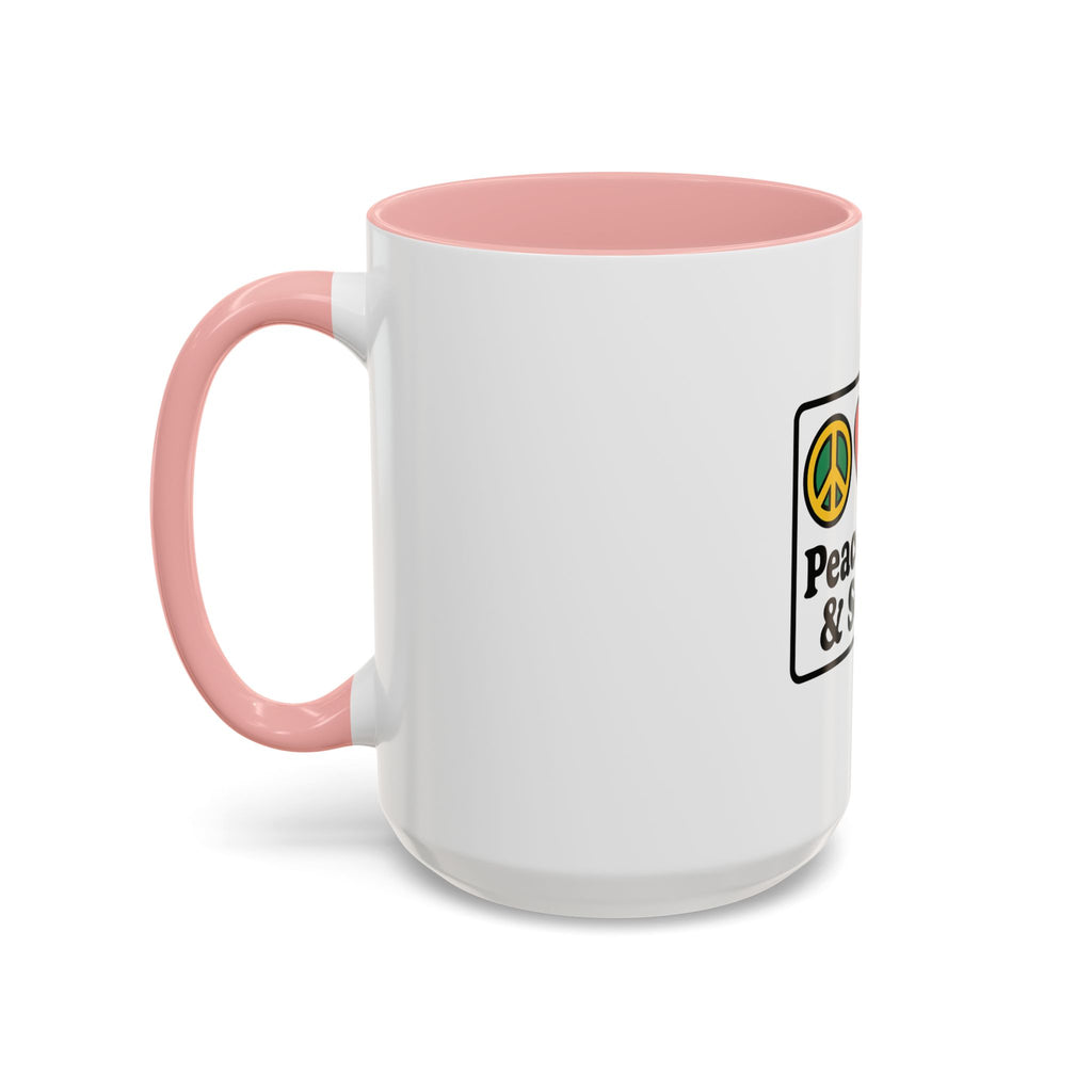 Peace Love & Soccer Coffee Mug - Fun Soccer Gift for Fans
