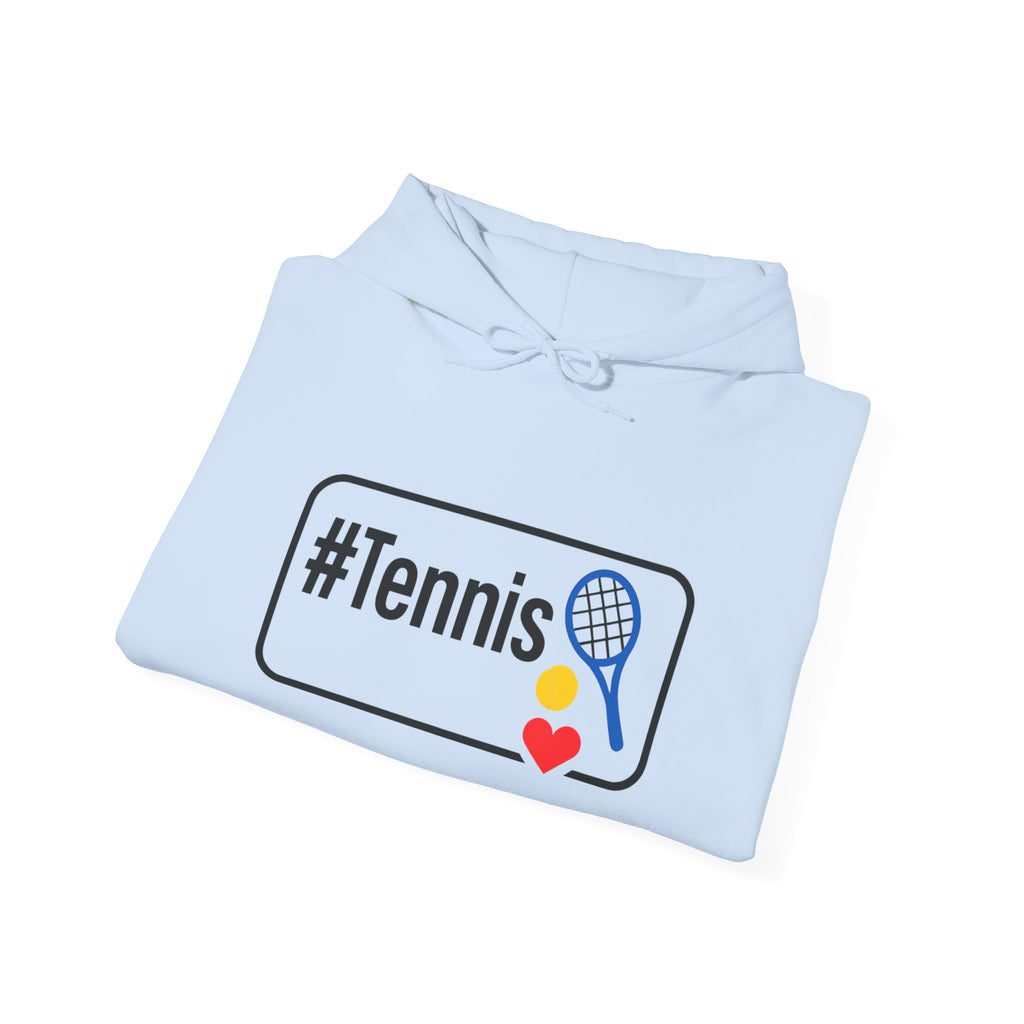 Tennis Lover's Hoodie with #Tennis Design