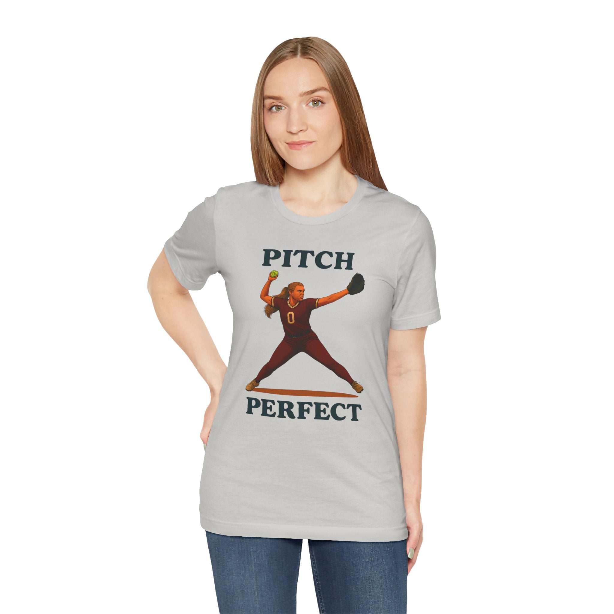 Pitch Perfect Softball Tee, Unisex Jersey T-Shirt
