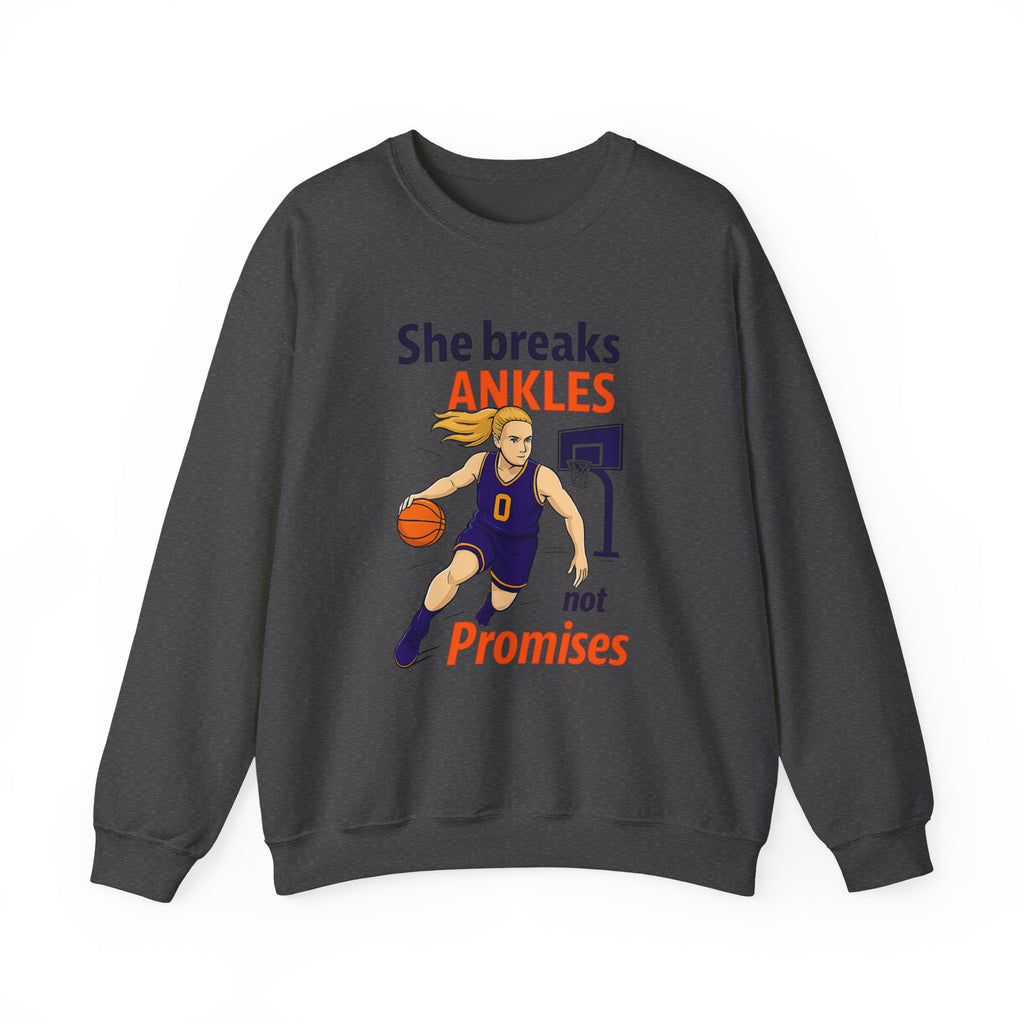Basketball Sweatshirt, She Breaks Ankles Crewneck