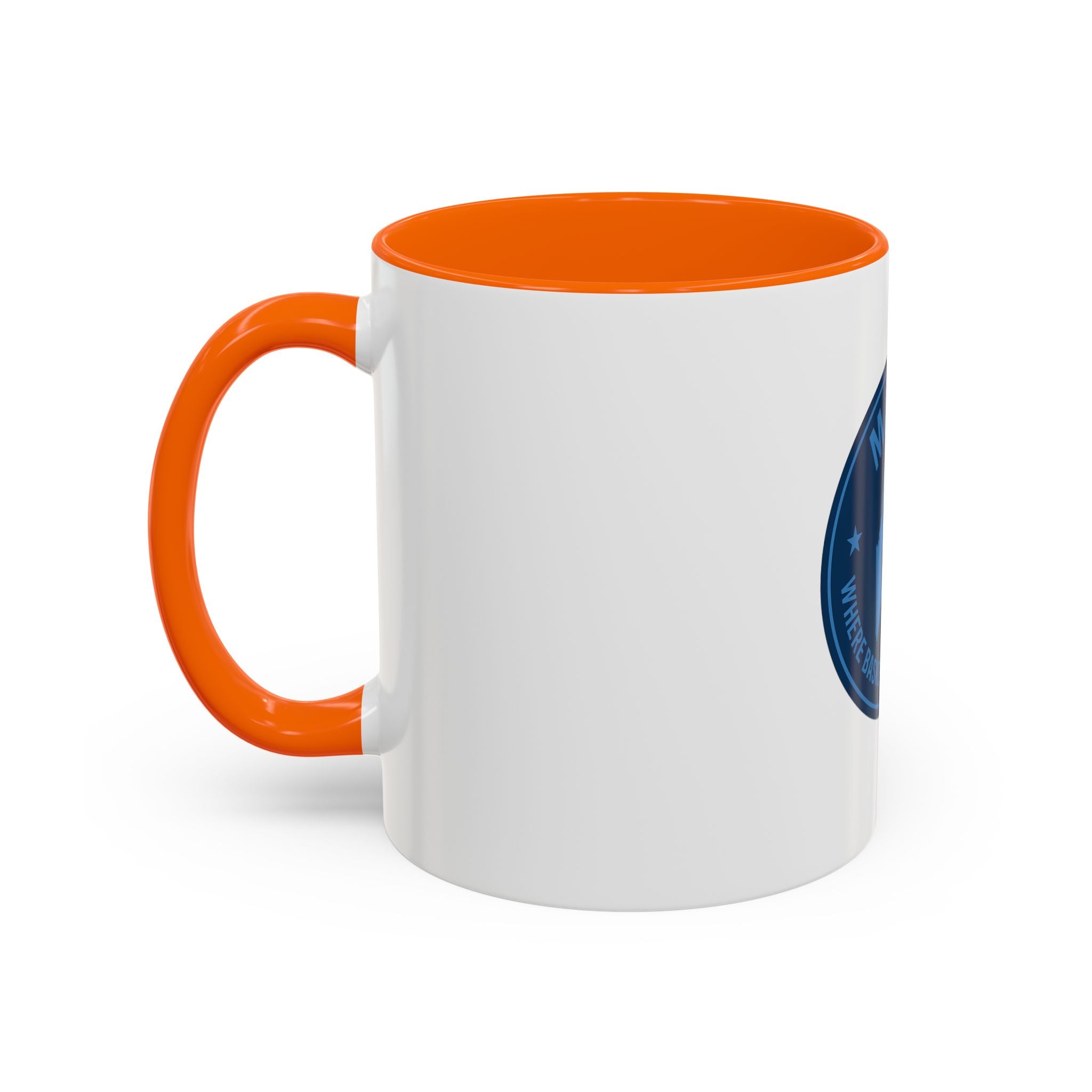 Maine Basketball Mug – 'Where Basketball Is Her Story' Accent Coffee Cup (11/15oz)