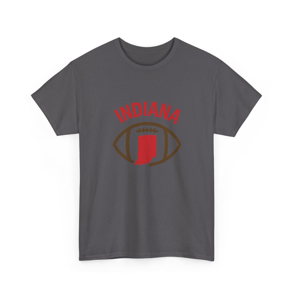 Indiana Football T-Shirt — State Map & Football Graphic Tee