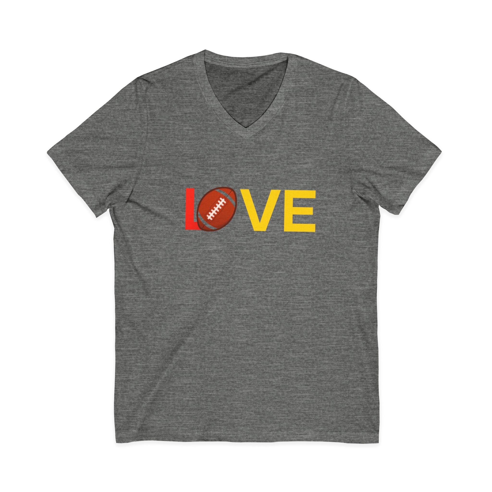 Football Love V-Neck Tee