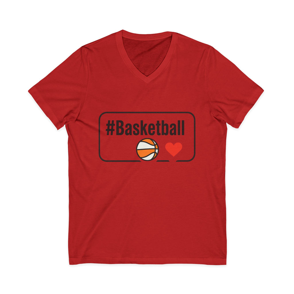 Basketball Love V-Neck Tee
