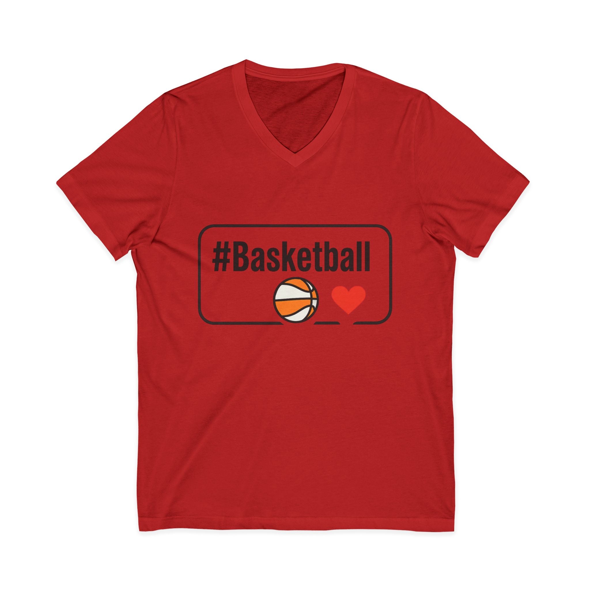 Basketball Love V-Neck Tee