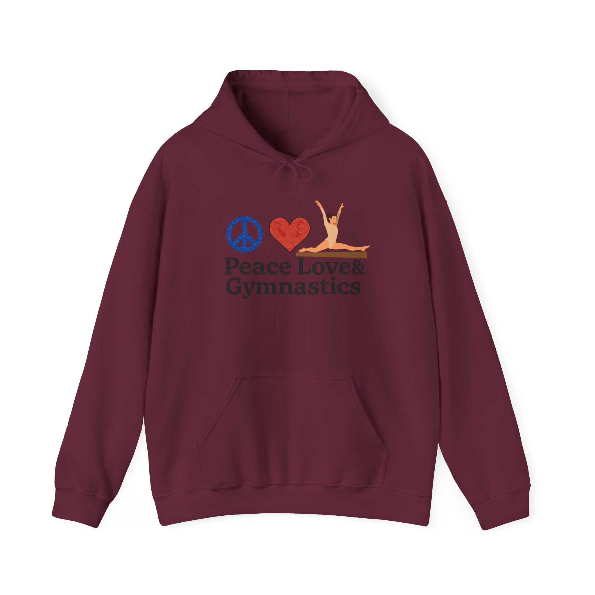 Peace, Love & Gymnastics Hoodie