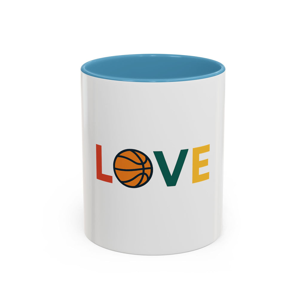 Basketball Love Accent Coffee Mug