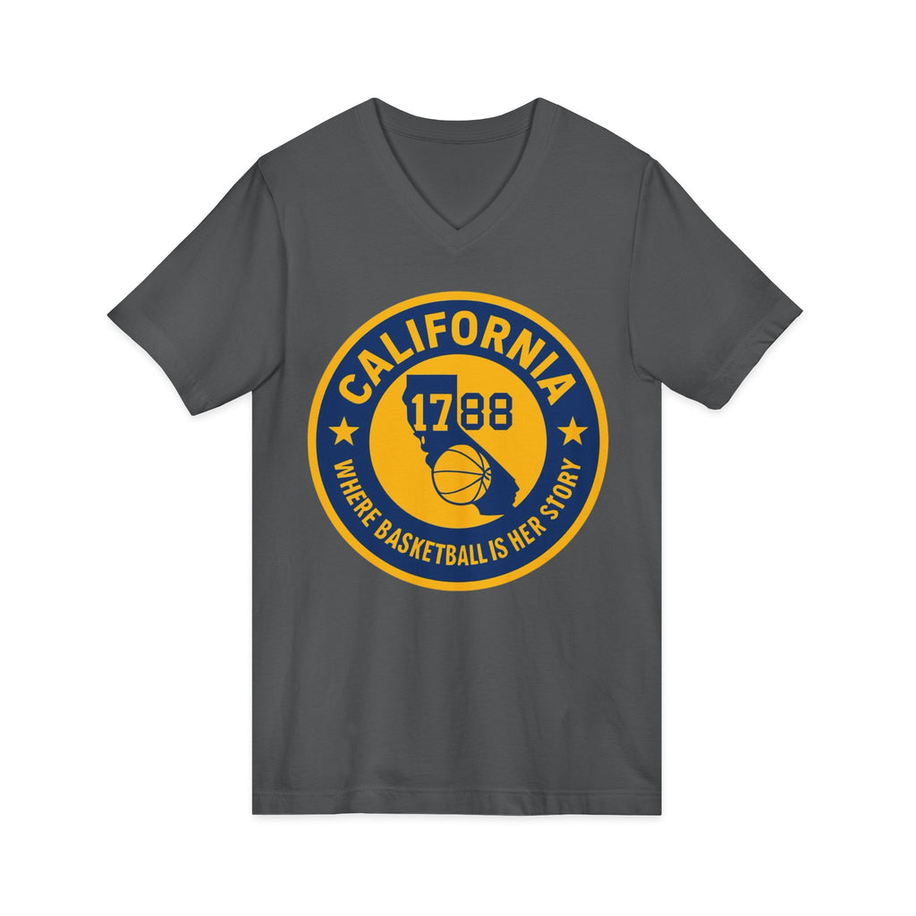 California Basketball V-Neck Tee - Celebrate Your Love for the Game!