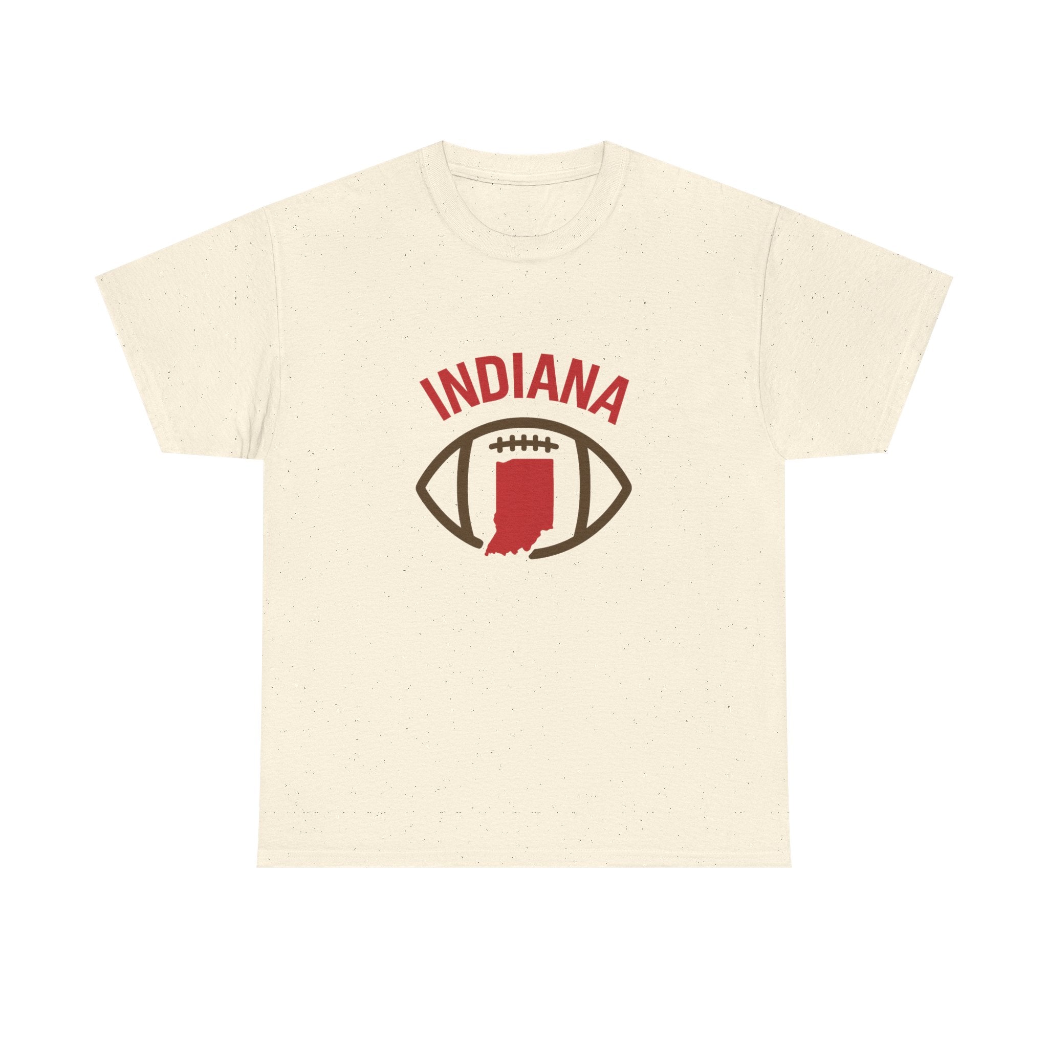 Indiana Football T-Shirt — State Map & Football Graphic Tee