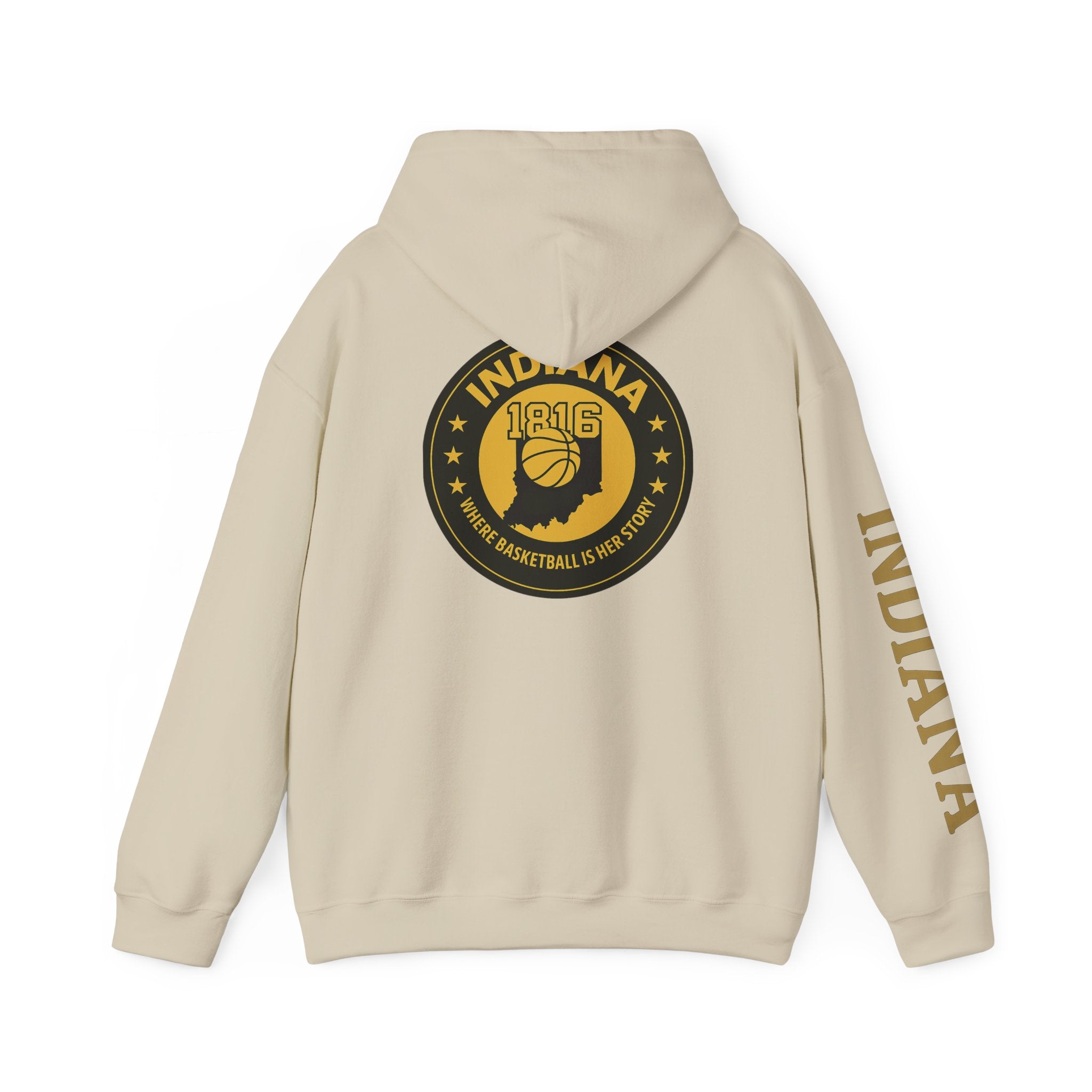Hoodie — Indiana Basketball 1816 Vintage State Emblem