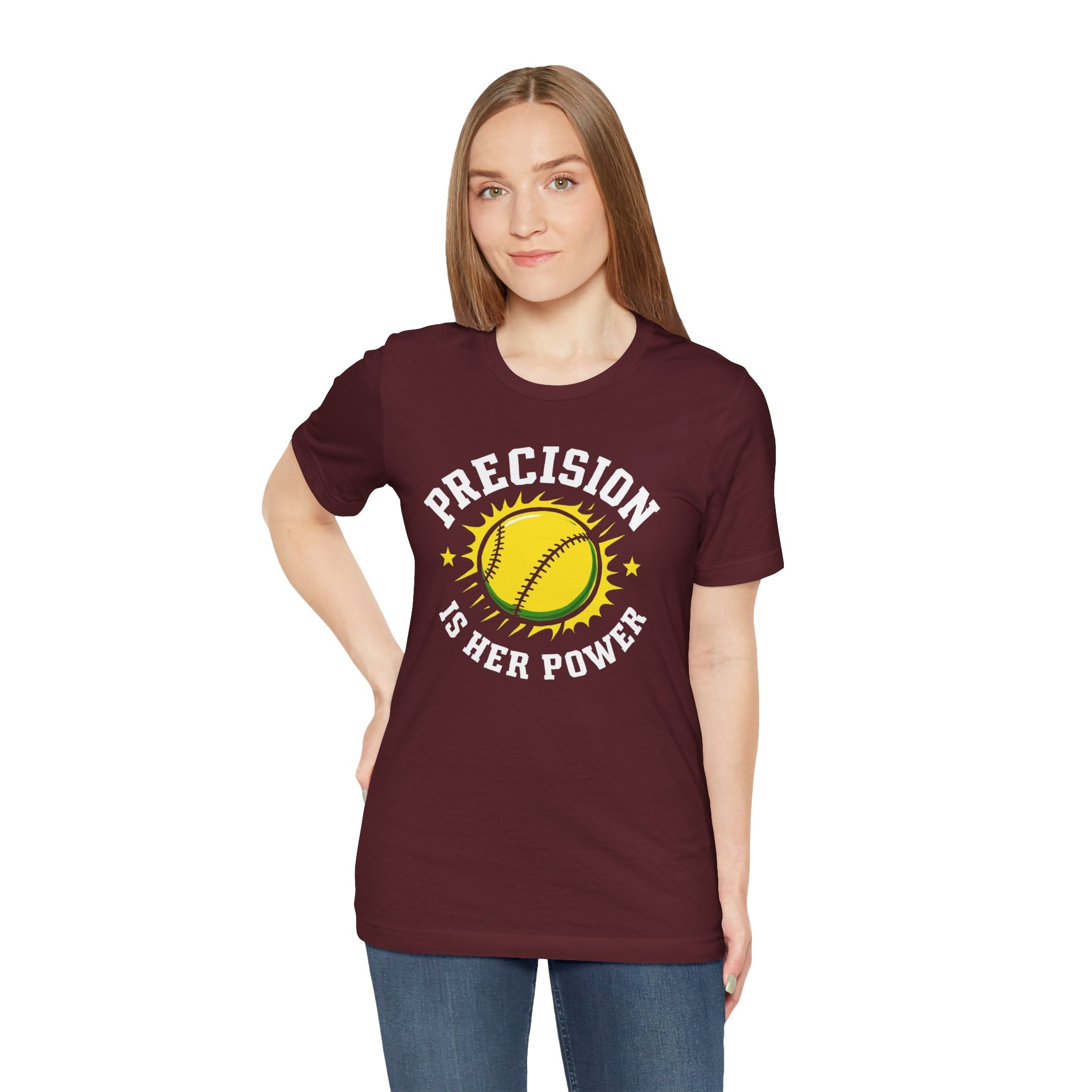 Softball Empowerment Tee - Precision is Her Power