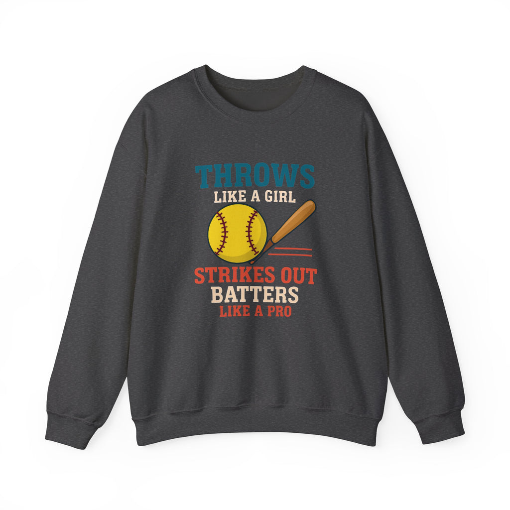 Softball Inspired Crewneck Sweatshirt