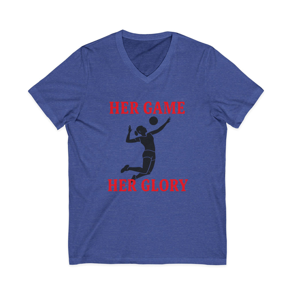 Empowering Volleyball Tee - Her Game, Her Glory