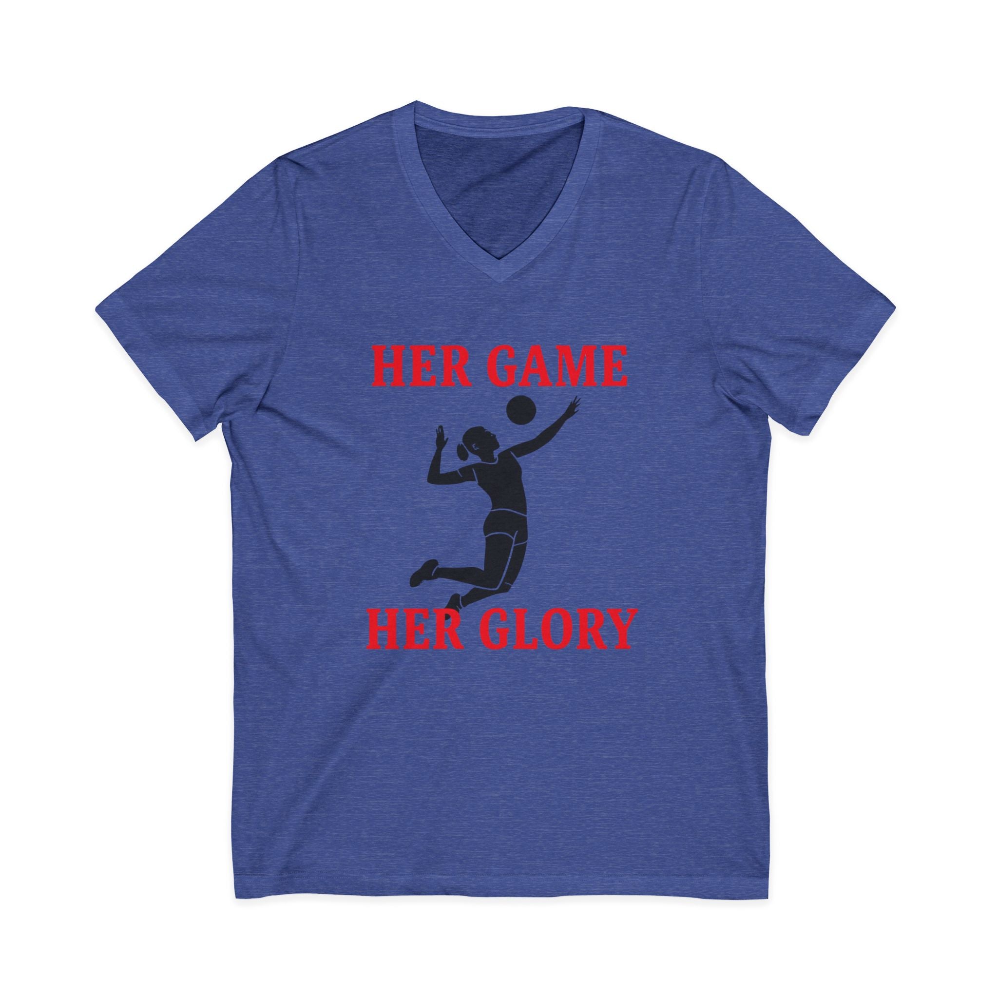 Empowering Volleyball Tee - Her Game, Her Glory