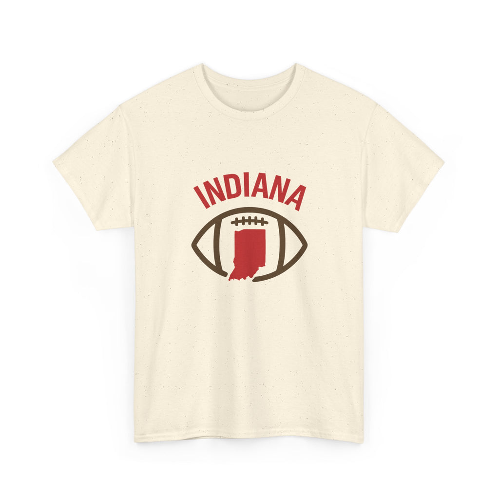 Indiana Football T-Shirt — State Map & Football Graphic Tee
