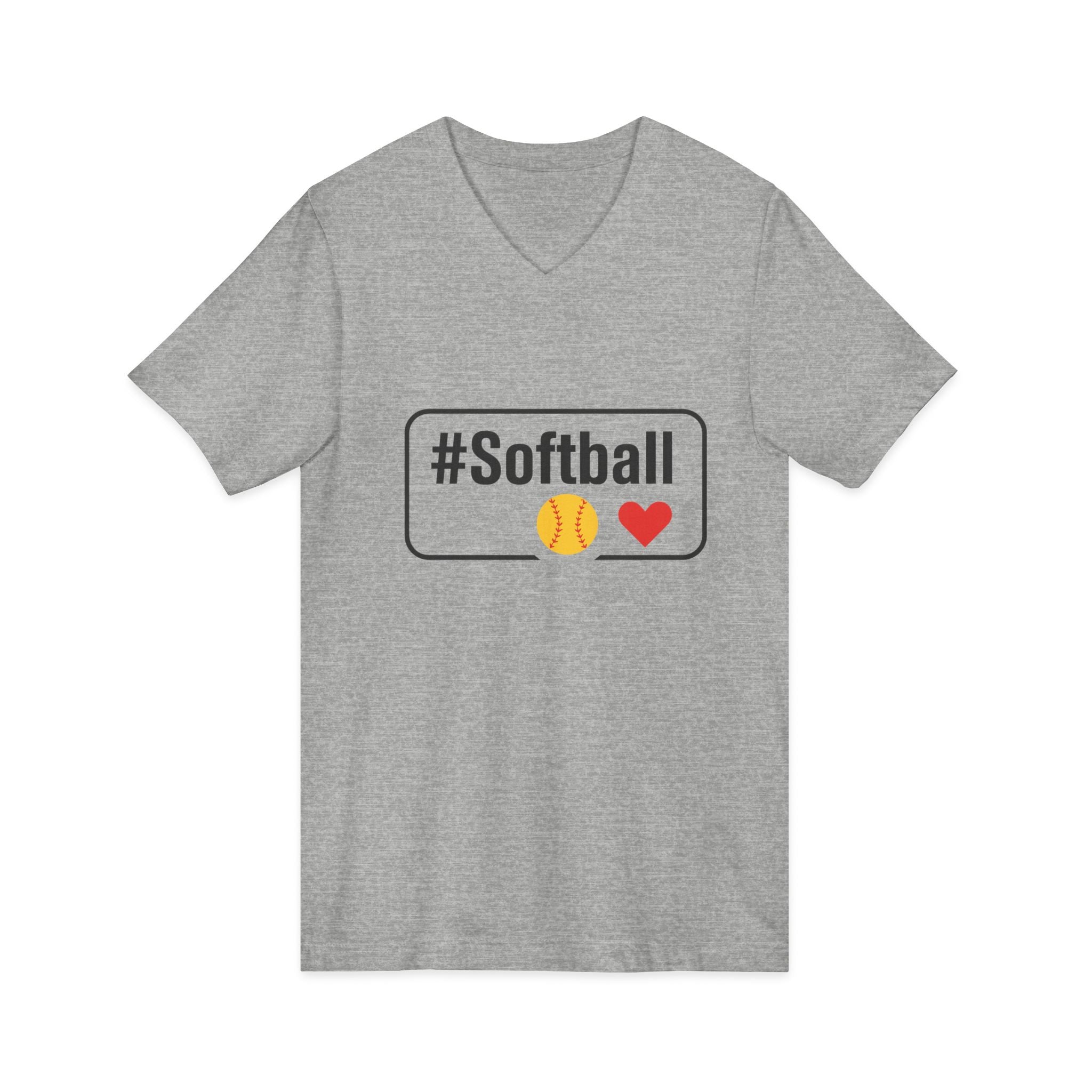 Softball Passion Unisex V-Neck Tee