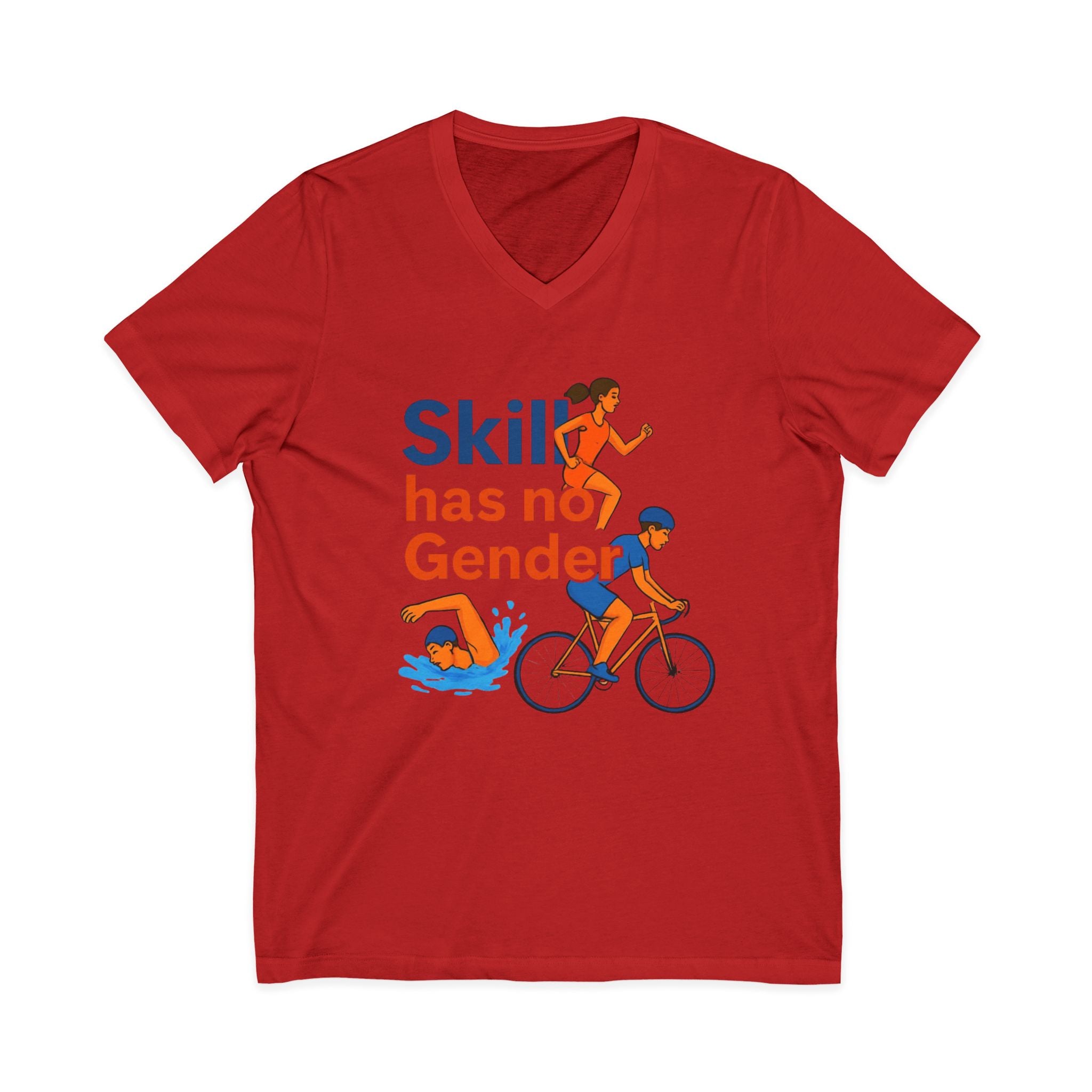 Skill Has No Gender V-Neck Tee