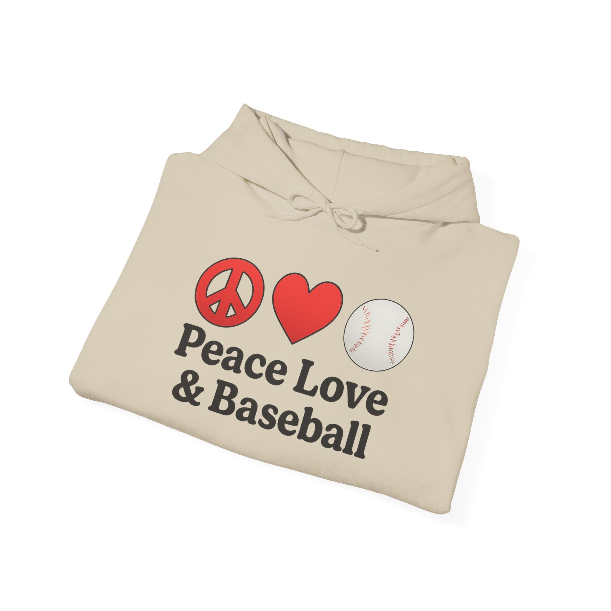 Peace Love & Baseball Hoodie