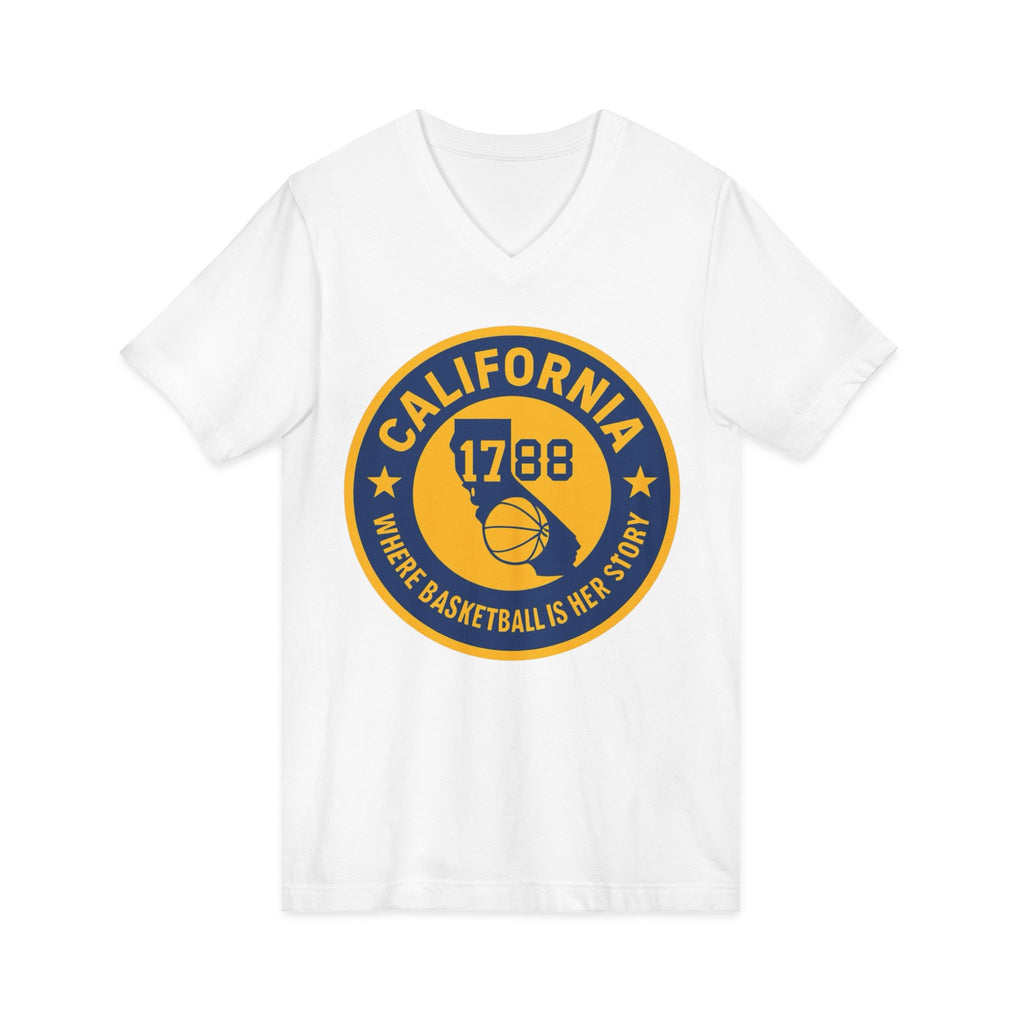 California Basketball V-Neck Tee - Celebrate Your Love for the Game!