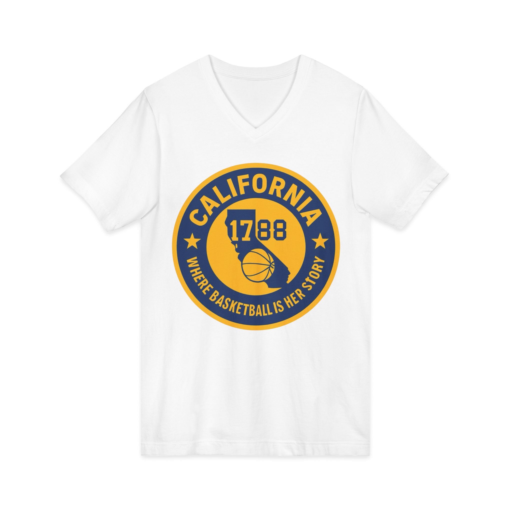 California Basketball V-Neck Tee - Celebrate Your Love for the Game!