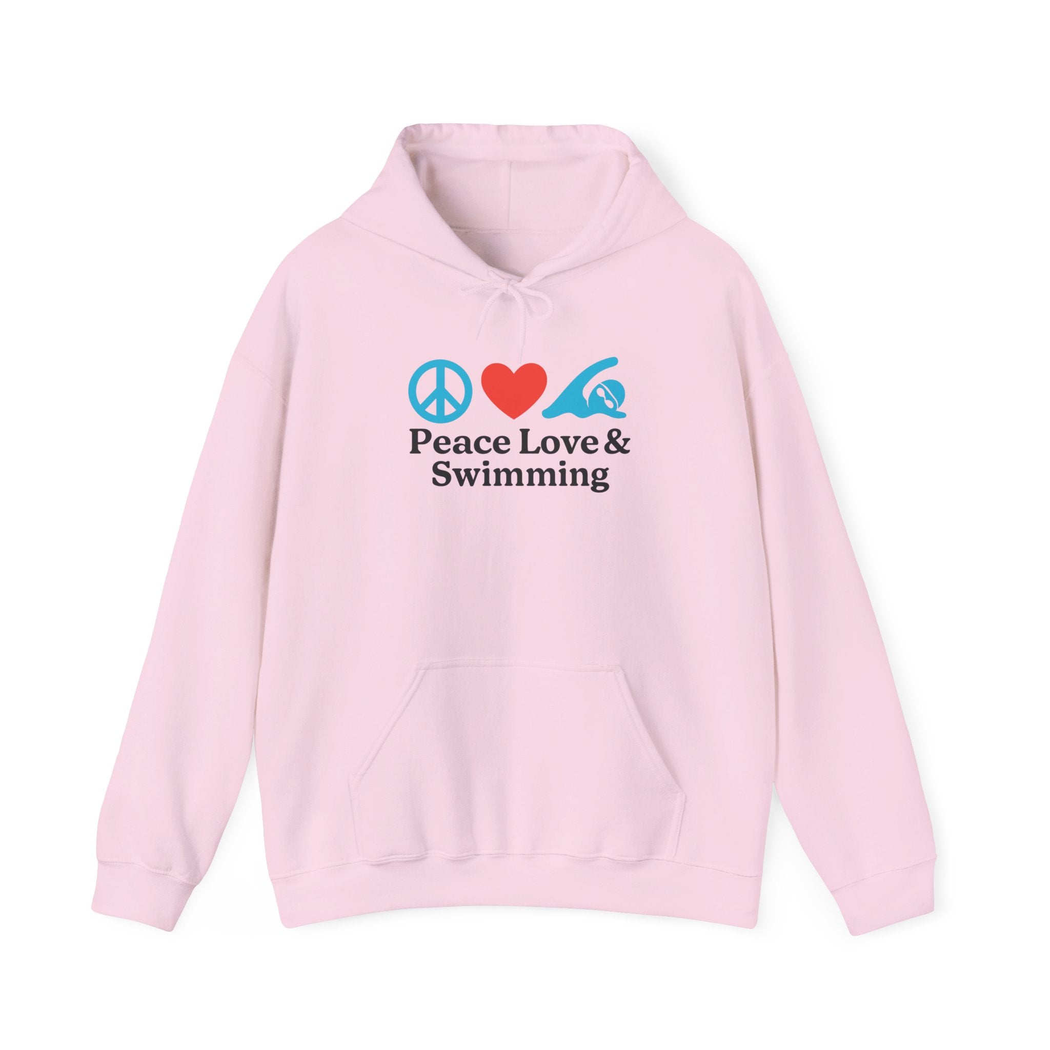 Peace Love & Swimming Hoodie