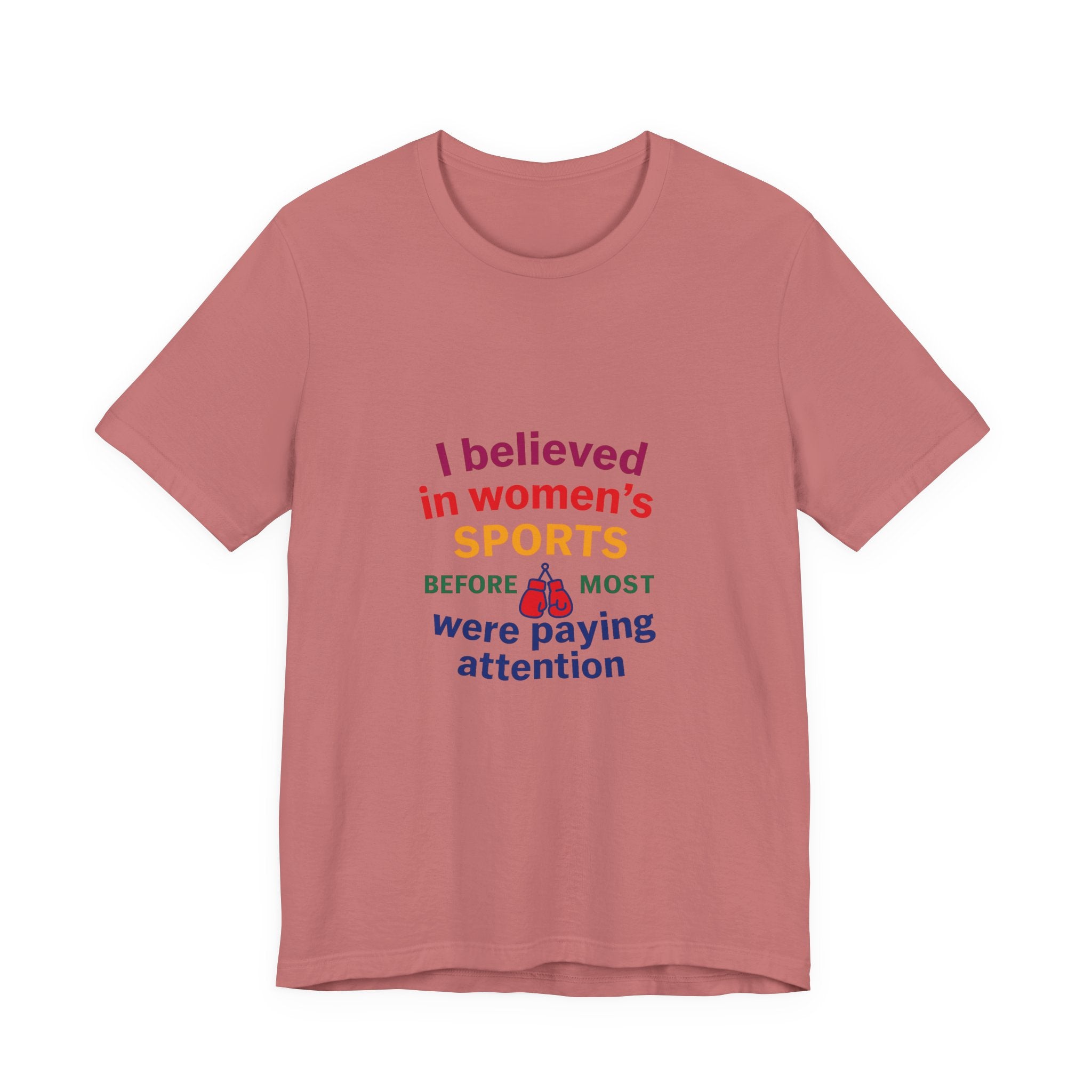 Women's Sports Believer Tee, Unisex Jersey Short Sleeve Tee