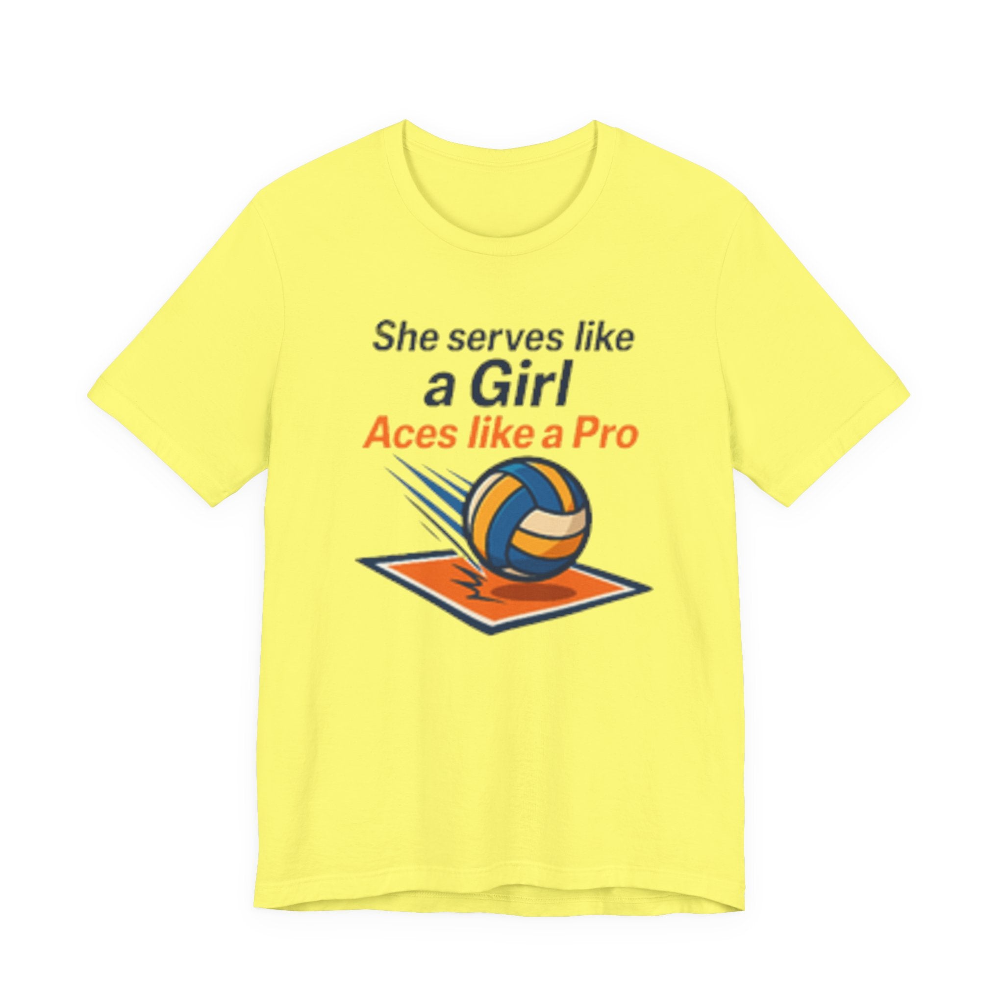 She Serves Like A Girl Tee, Volleyball Shirt