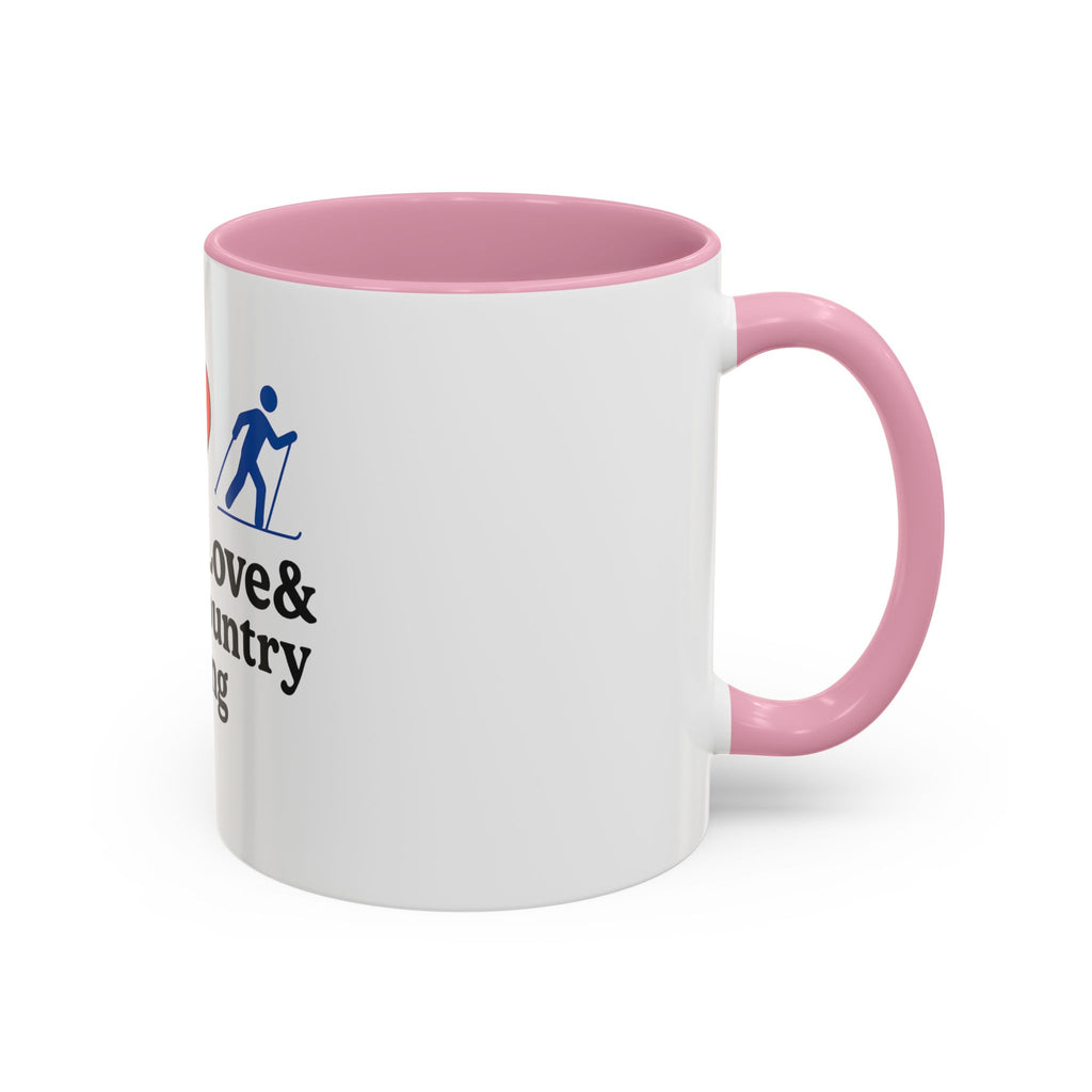 Peace, Love & Cross Country Skiing Mug