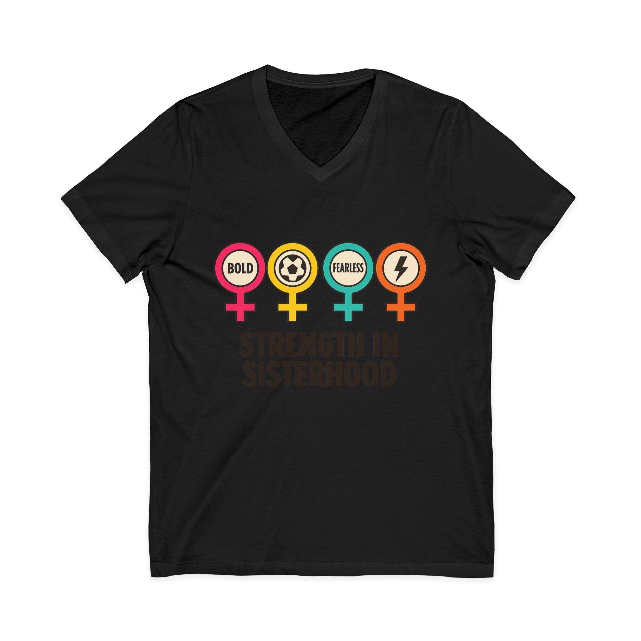 Empowerment V-Neck Tee: Strength in Sisterhood