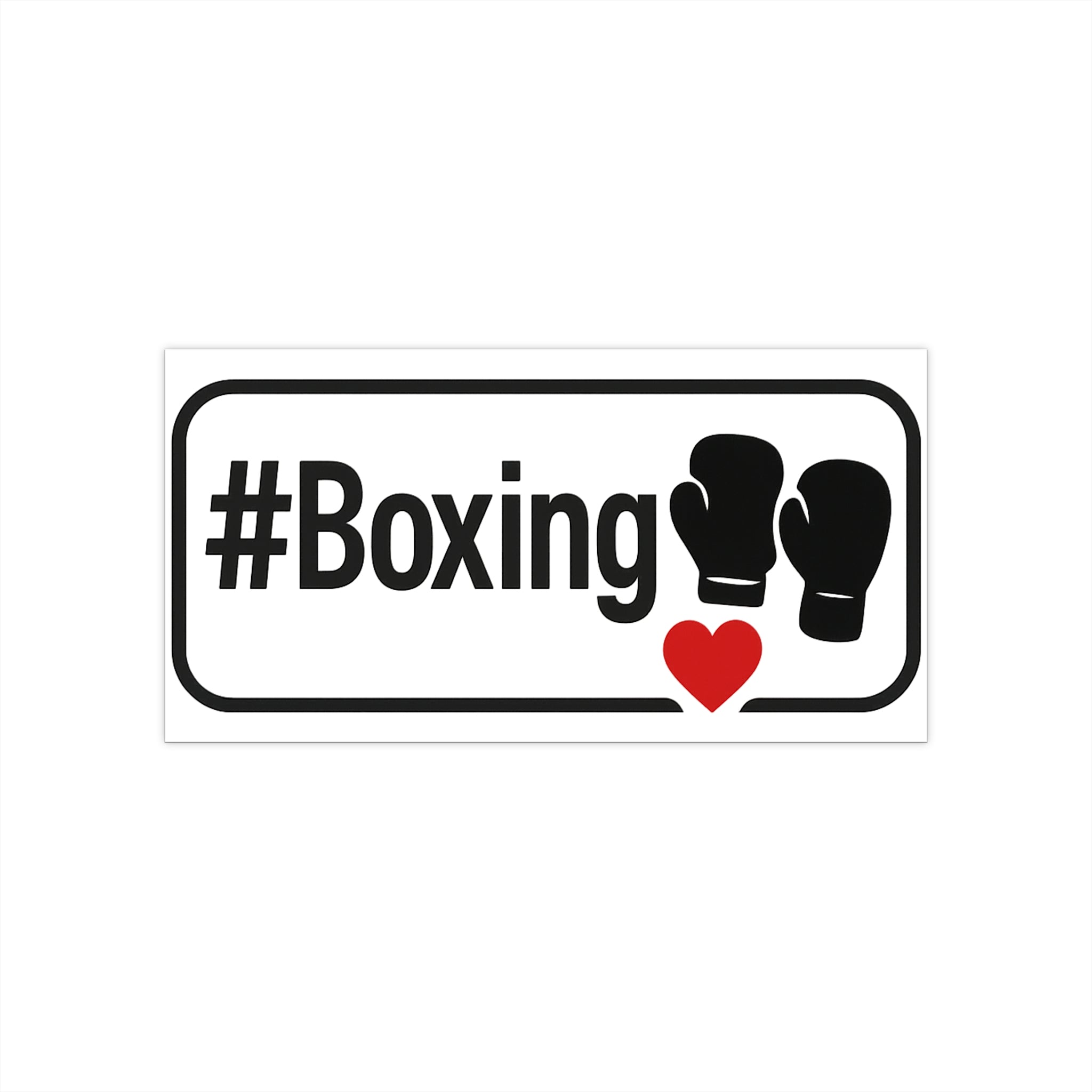 Boxing Love Bumper Sticker
