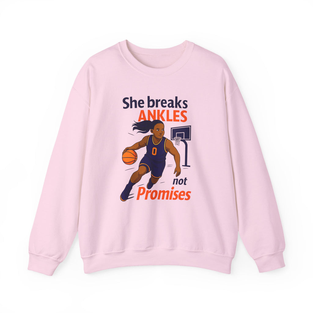 Basketball Sweatshirt, She Breaks Ankles Crewneck